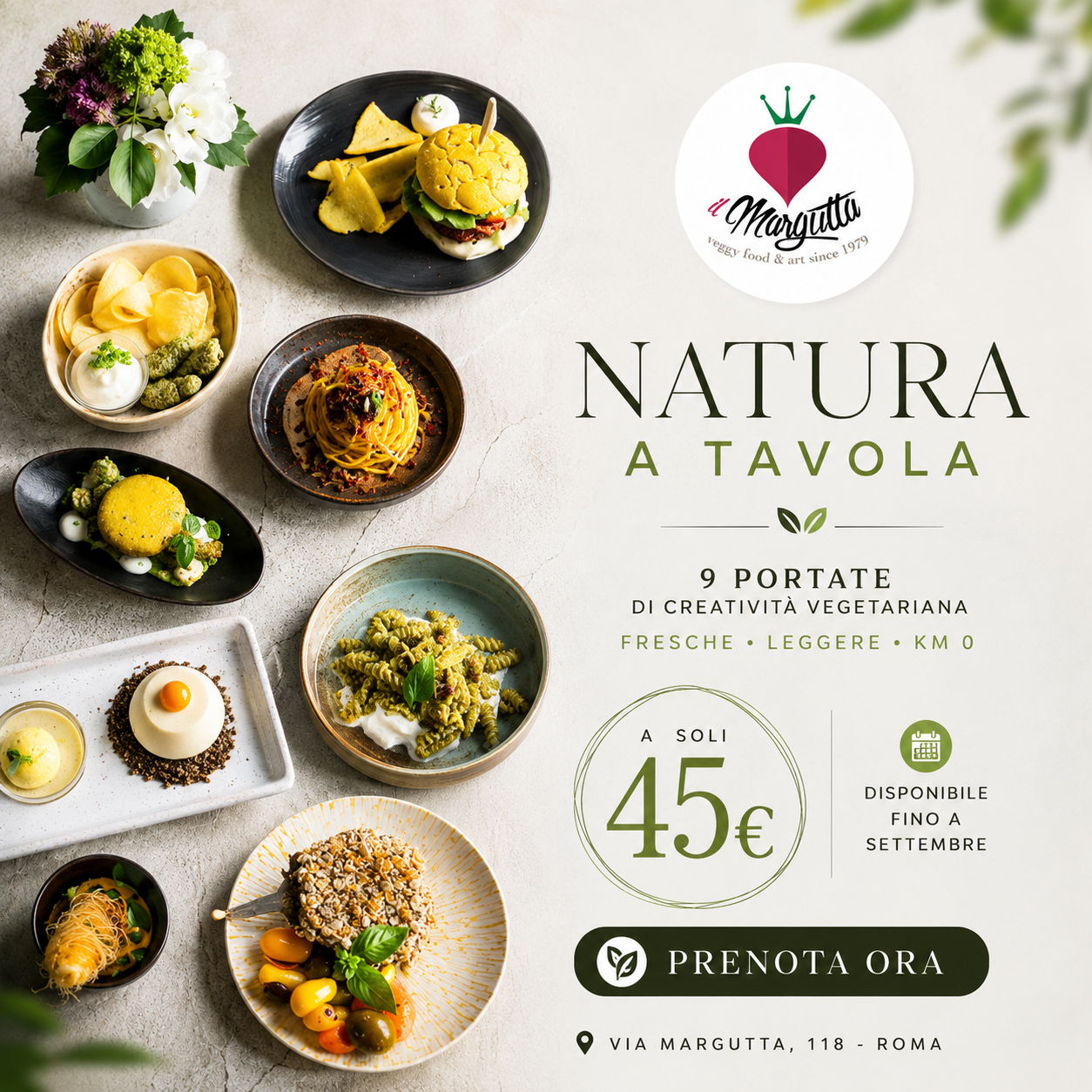 Il Margutta vegetarian food&art Facebook ad