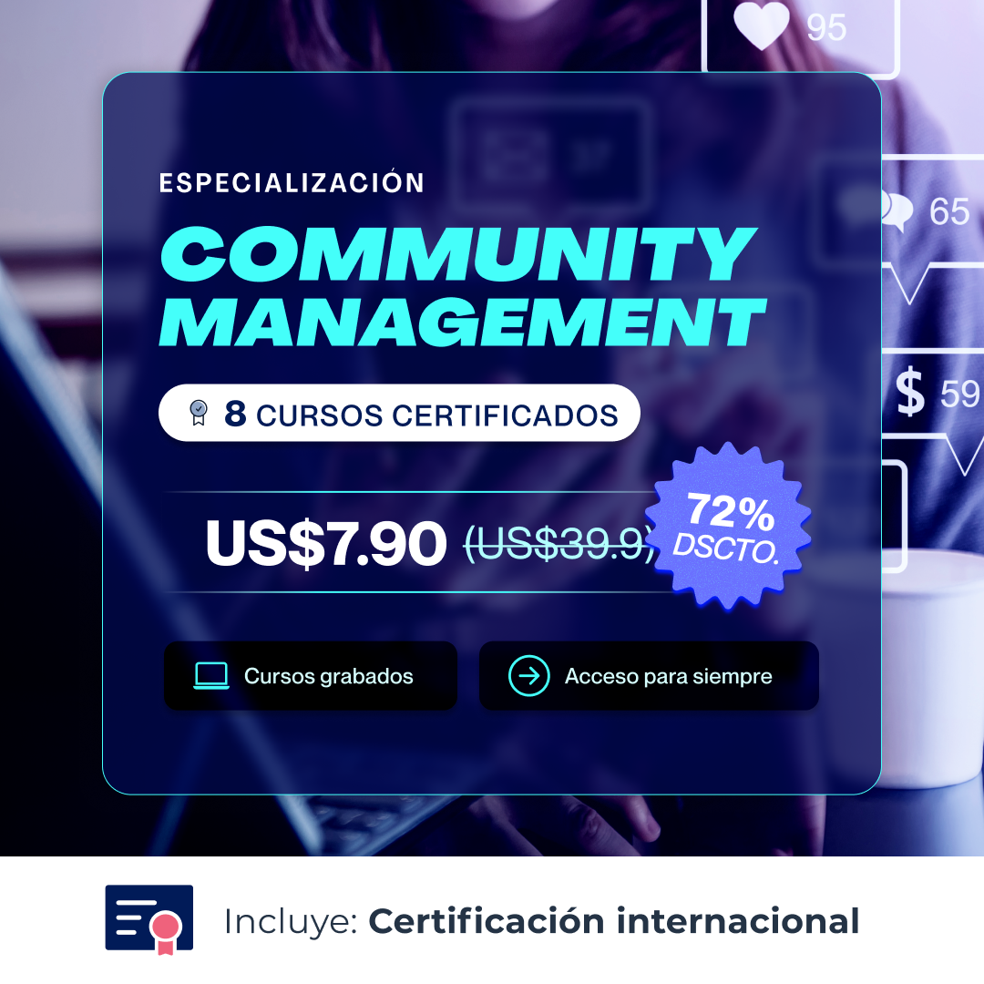 Netzun Facebook ad: Especialización en Community Management