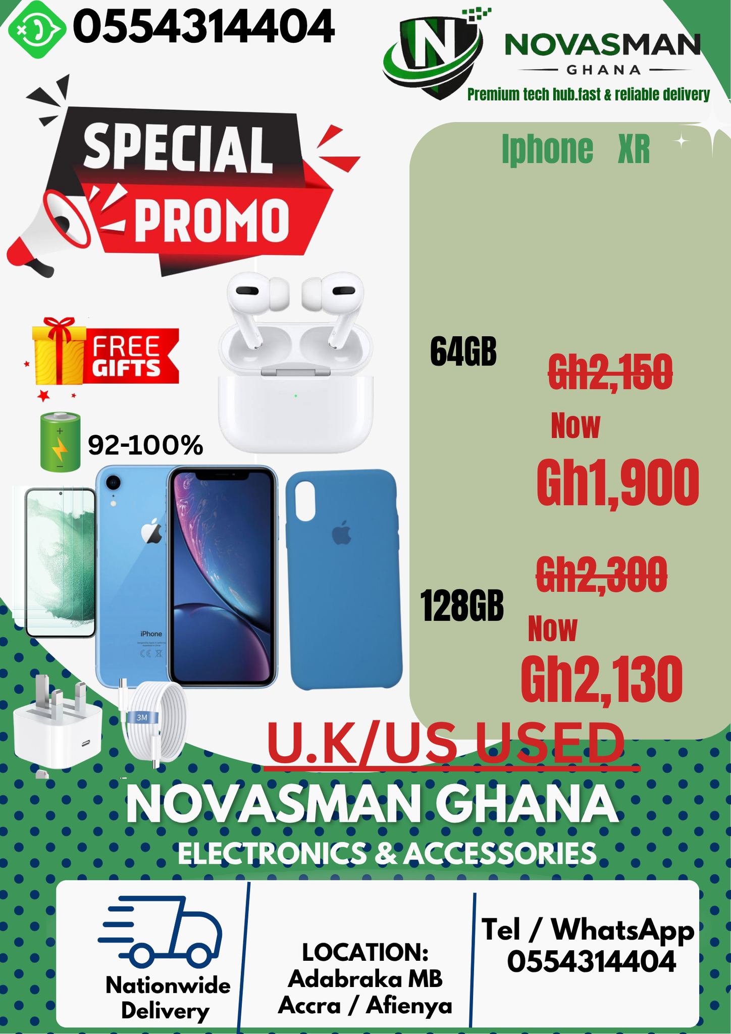 Novasman Ghana Facebook ad: REDUCED TO CLEAR PROMO!