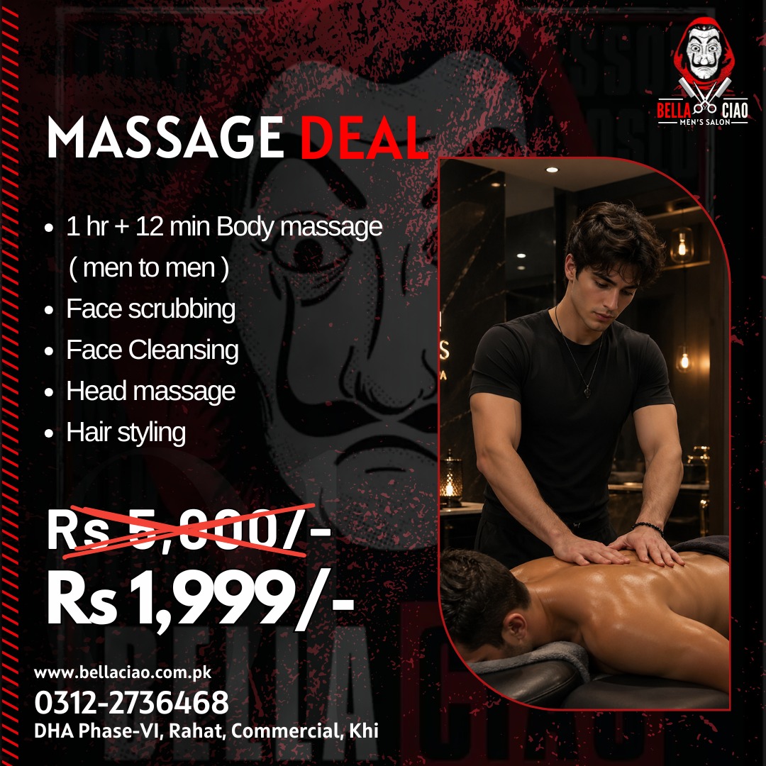 Bella Ciao Mens Salon Facebook ad: Chat with us