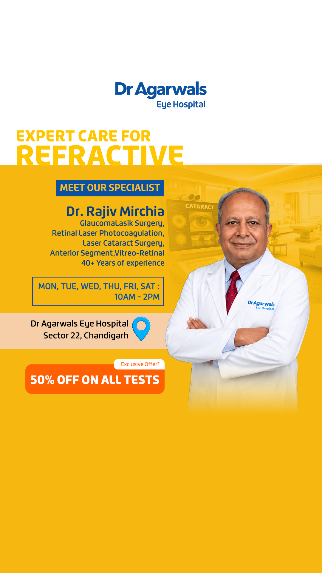 Dr Agarwal's Eye Hospital, India Facebook ad