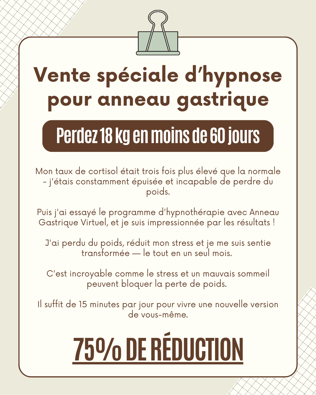 Hypnozio: power of hypnotherapy Facebook ad