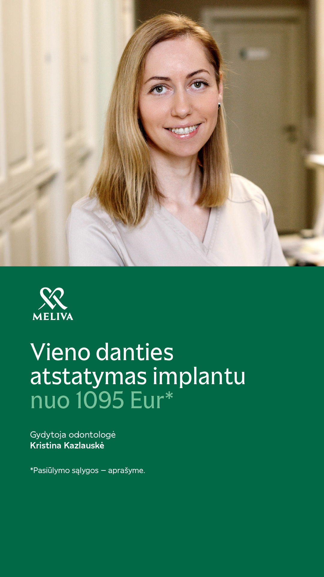 Meliva Panevėžio odontologai Facebook ad from Jun 17, 2026