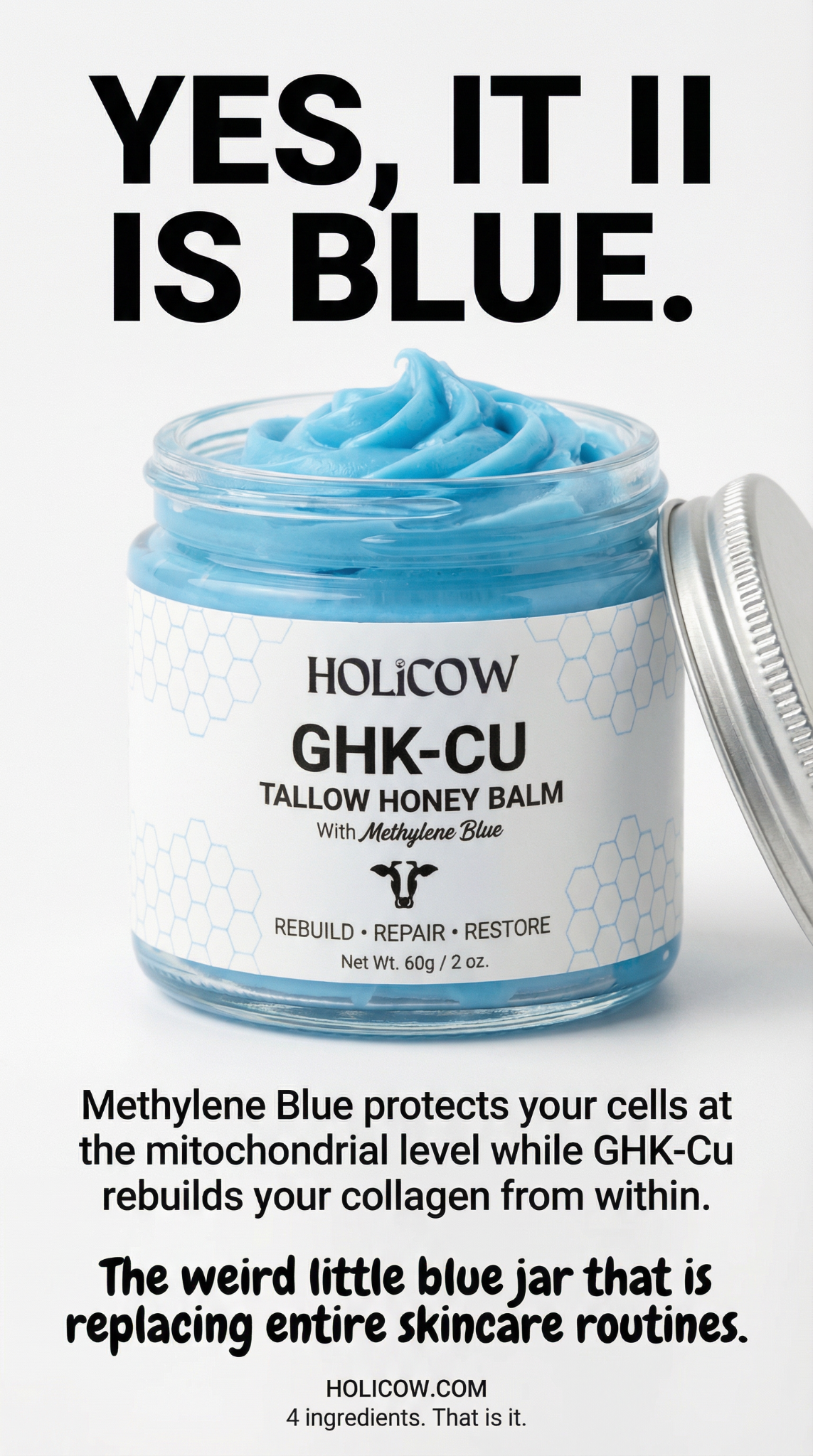 Holicow Facebook ad: See Results Or Money Back
