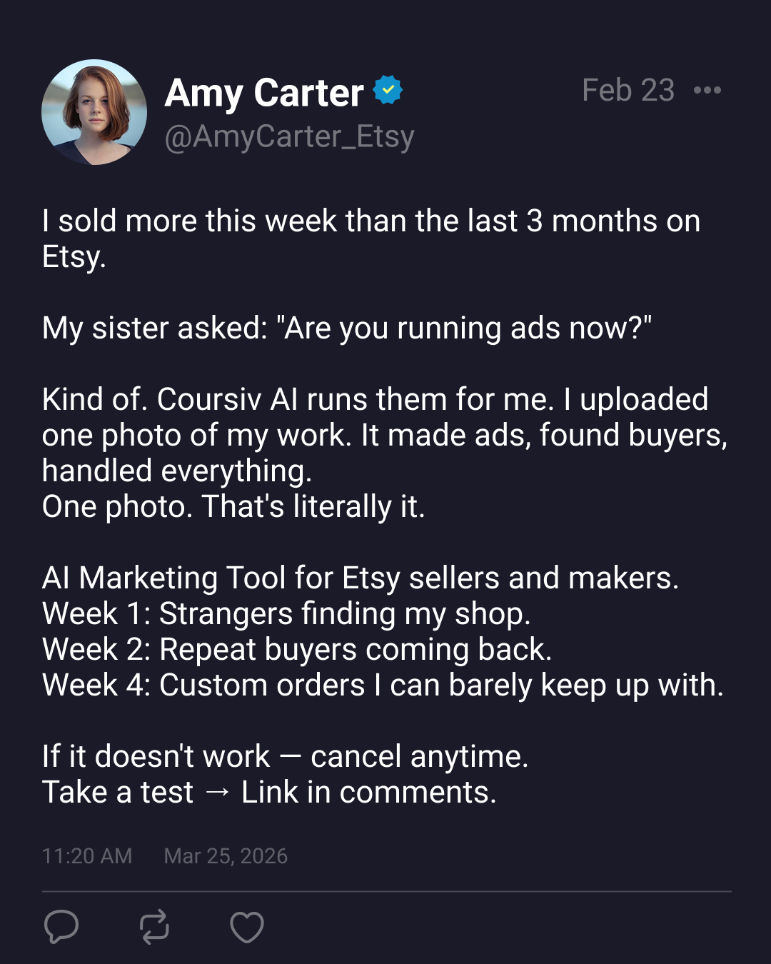 Practical AI Facebook ad