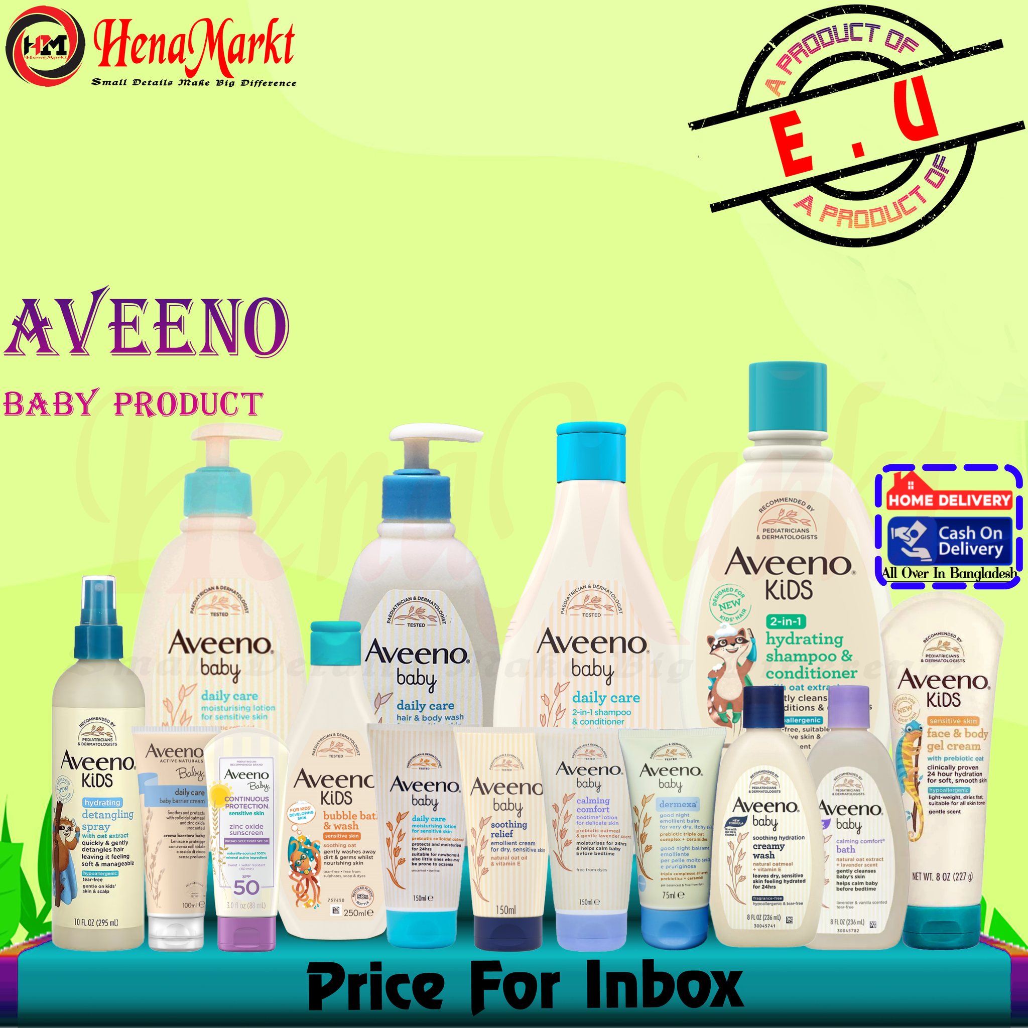 Hena Medmarkt Ltd Facebook ad: All Type Of Baby Skin Care Product are…