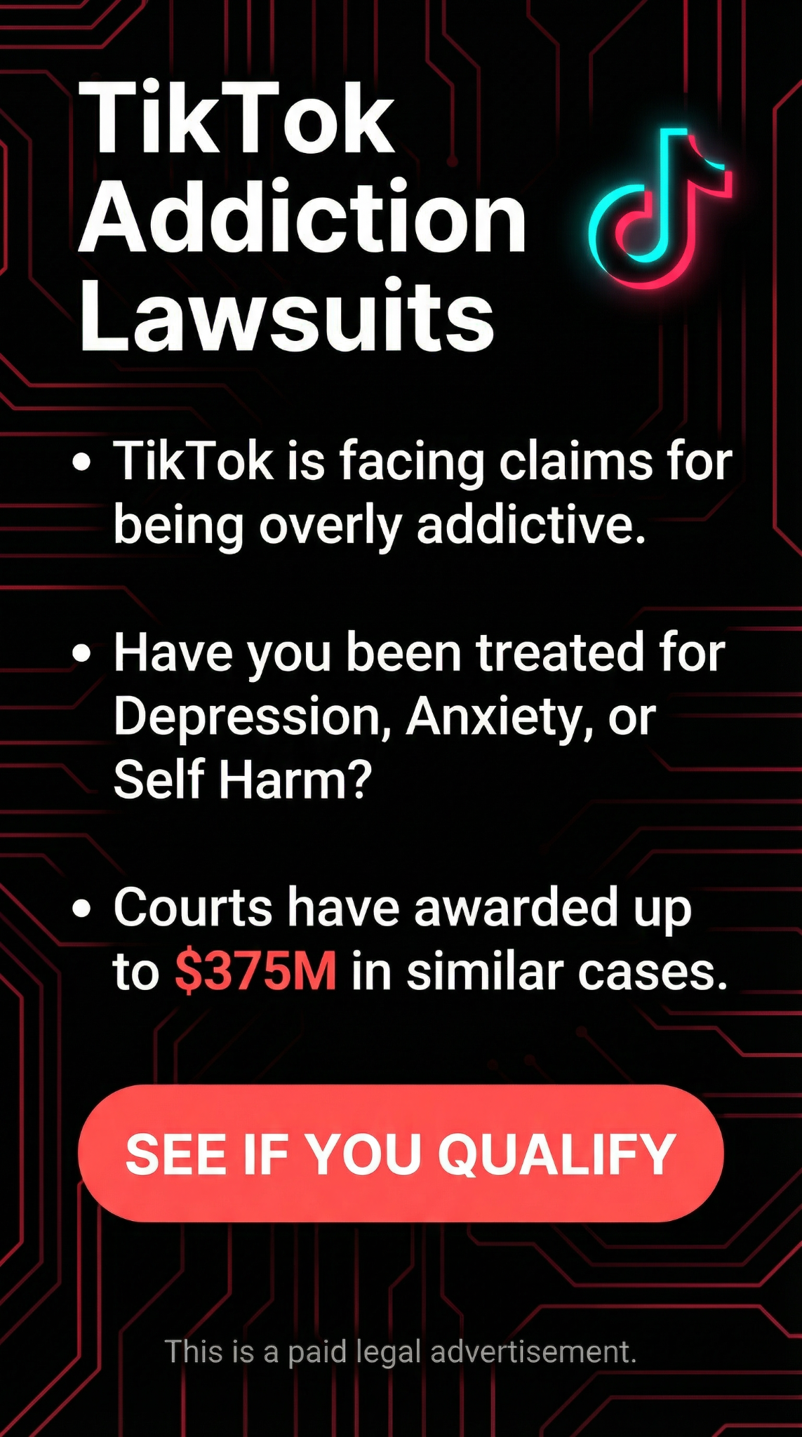 Lawsuit-Notification.com Facebook ad