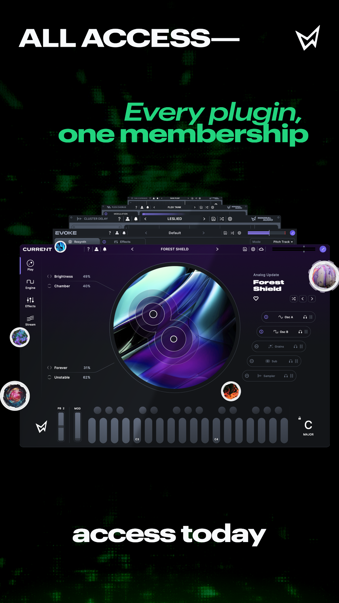Minimal Audio Facebook ad