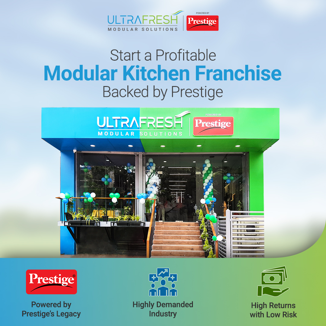 Ultrafresh Modular Solutions Facebook ad: Launch your Modular Kitchen Franchise with Ultrafresh…