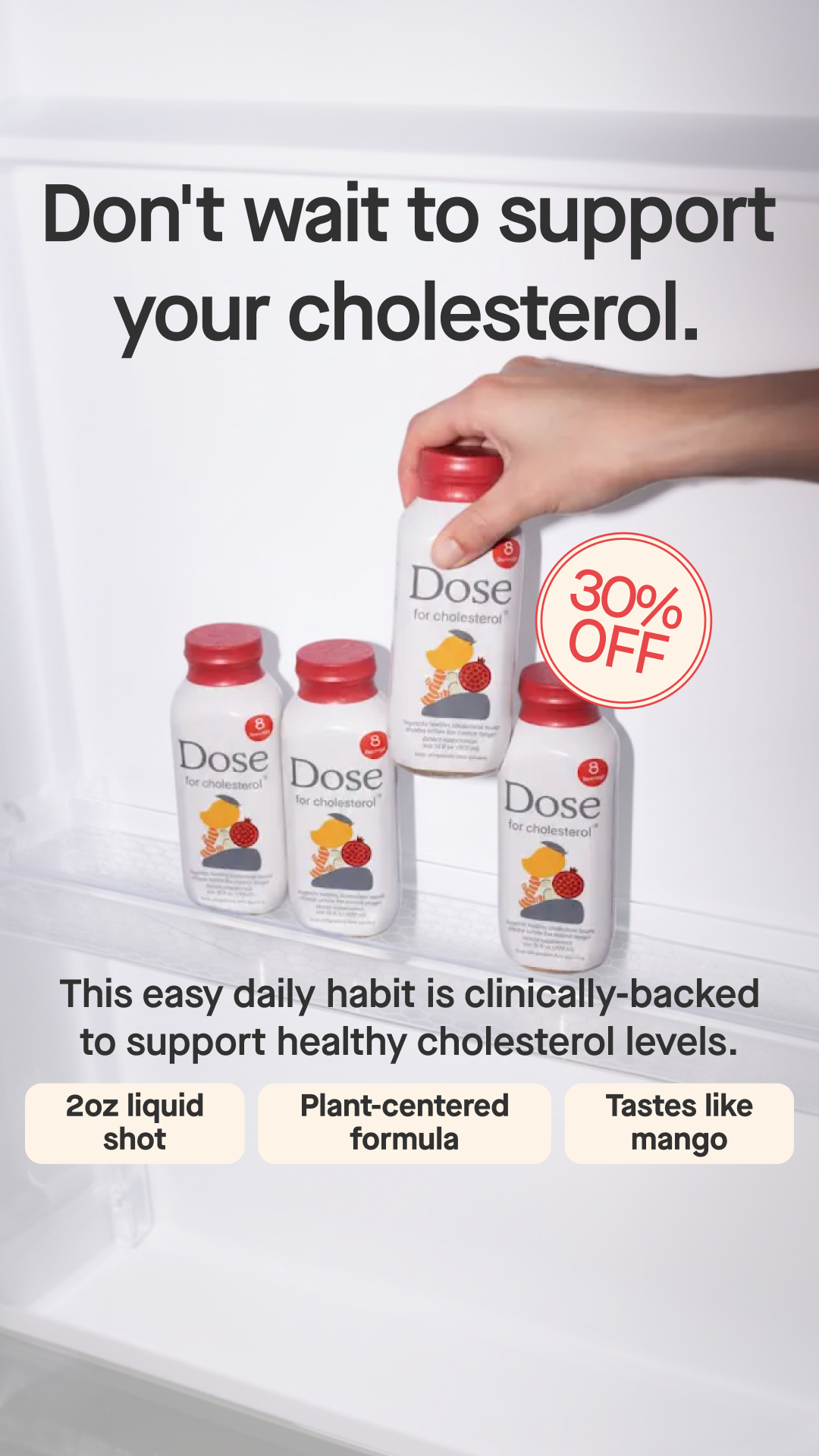Dose for Cholesterol Facebook ad