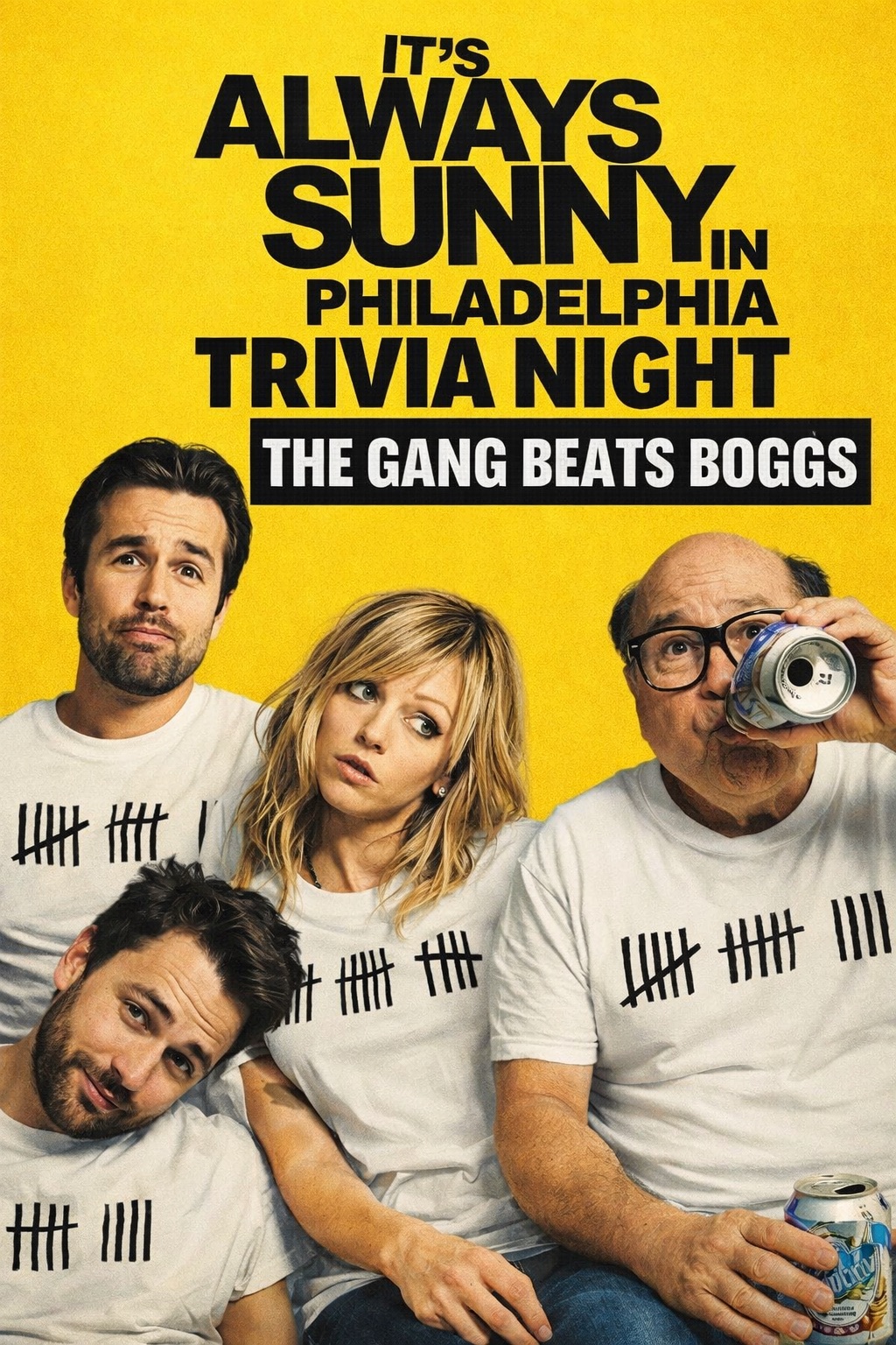 Events & Entertainment by Micah LLC Facebook ad: The Gang Beats Boggs (Always Sunny Trivia)