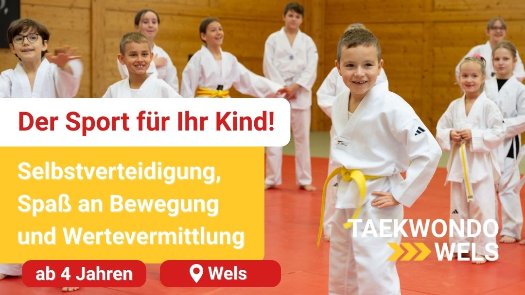 Taekwondo Wels Facebook ad: Gratis Probetraining!