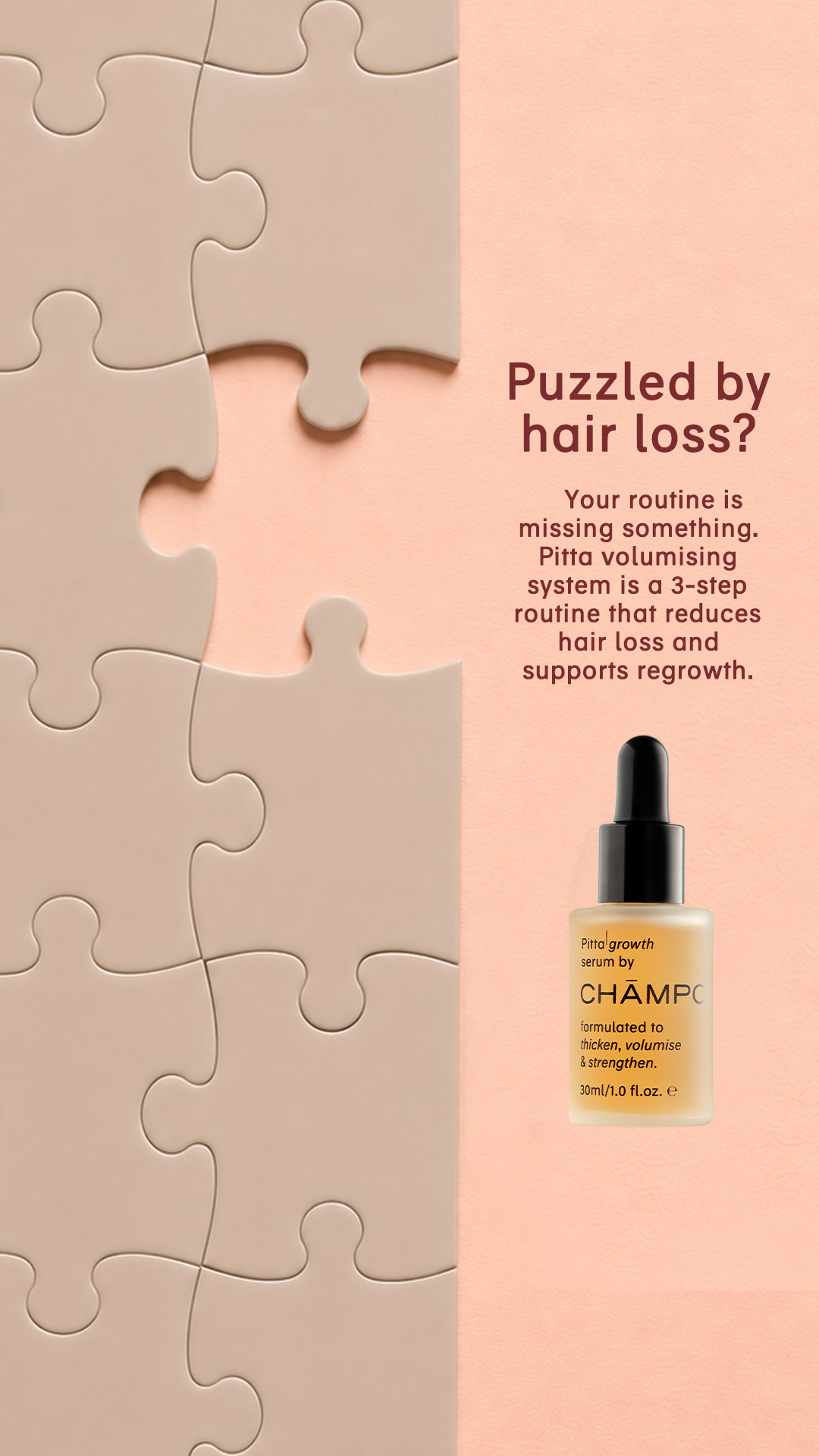 Chāmpo Haircare Facebook ad