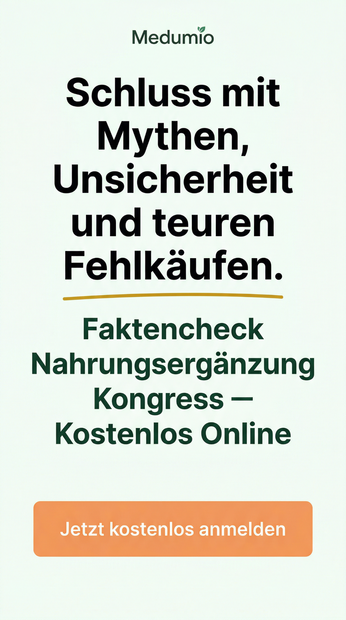 Medumio - Wissen, was hilft. Wissen, das hilft. Facebook ad