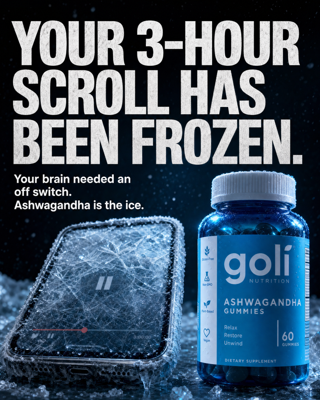 Goli Facebook ad: You Don't Have a Scrolling Problem