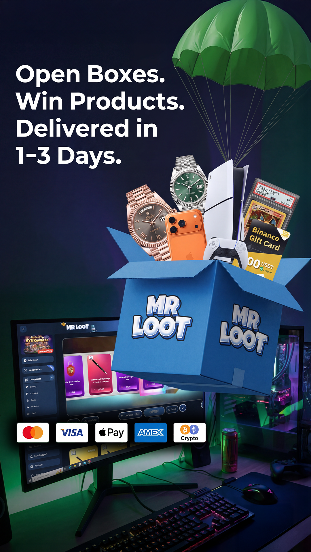 MrLoot.com Facebook ad