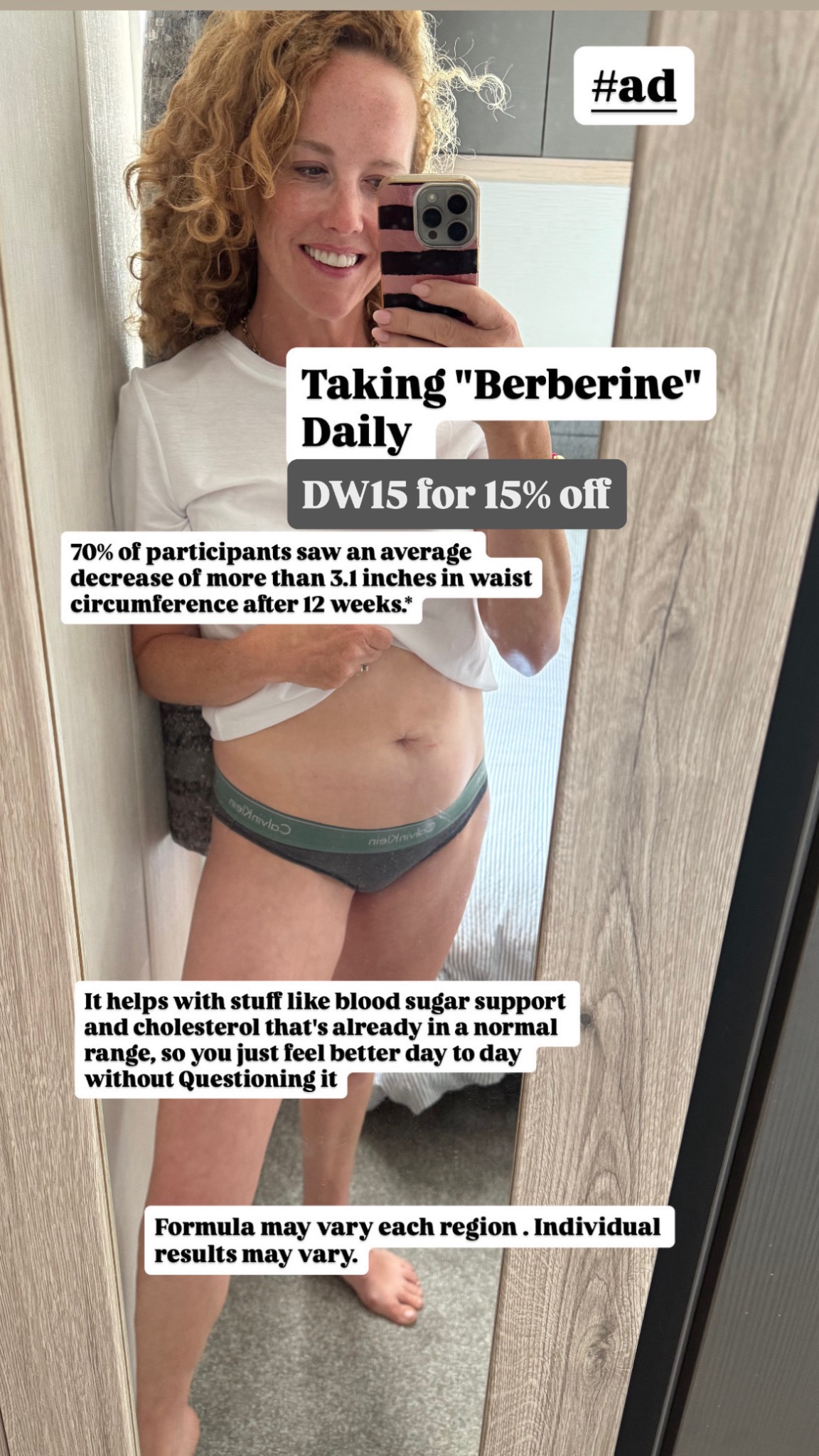 JSHealth Vitamins Facebook ad: Taking 'Berberine+' daily!