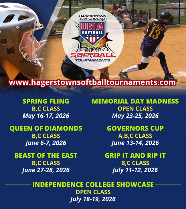 Hagerstown Softball Tournaments Facebook ad: Softball Tournaments 2026
