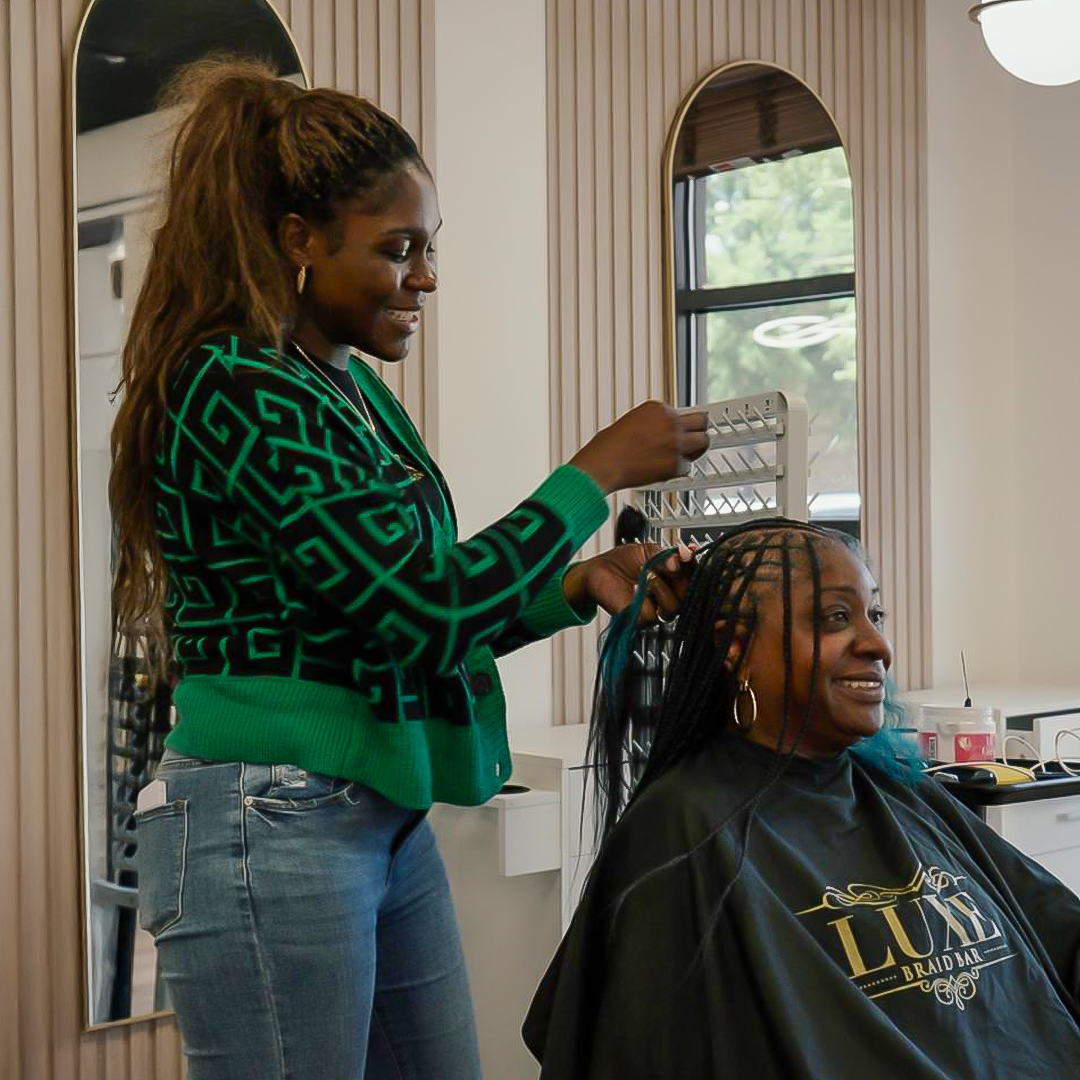 Luxe Braid Bar Facebook ad