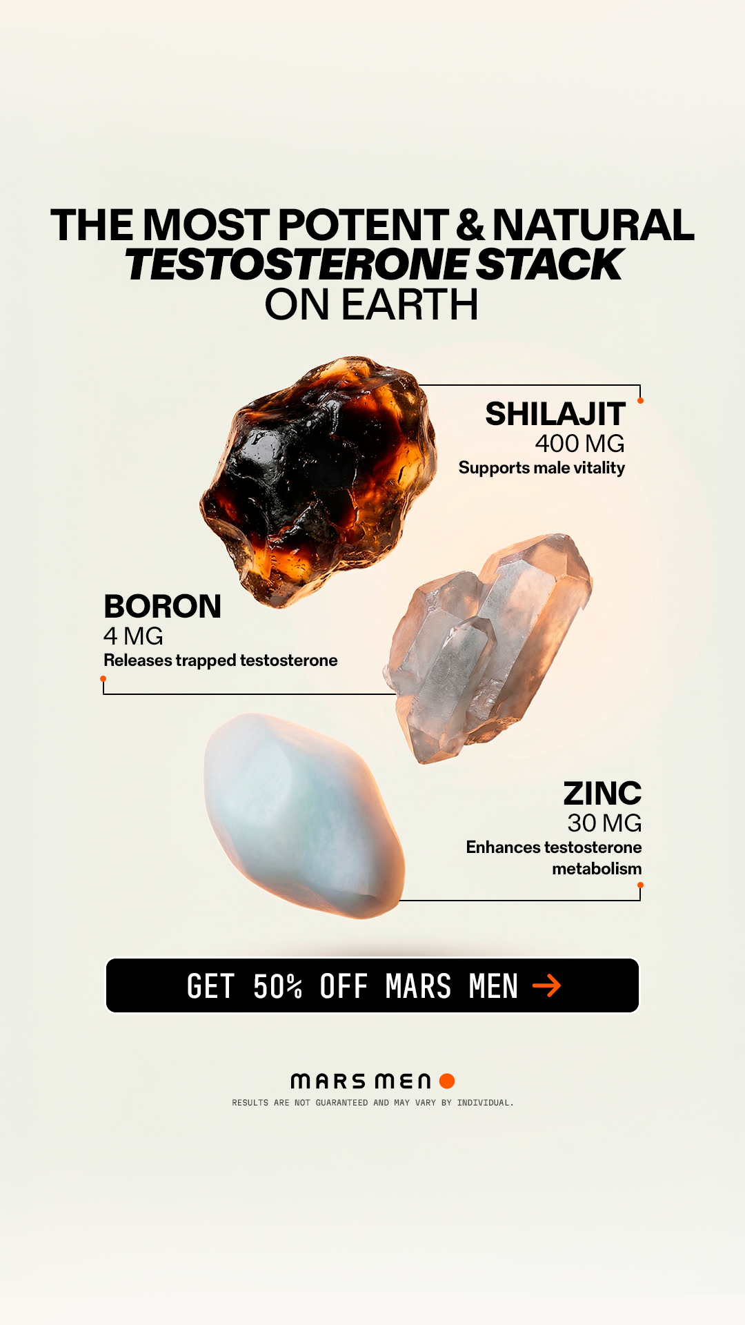 Mars Men Facebook ad