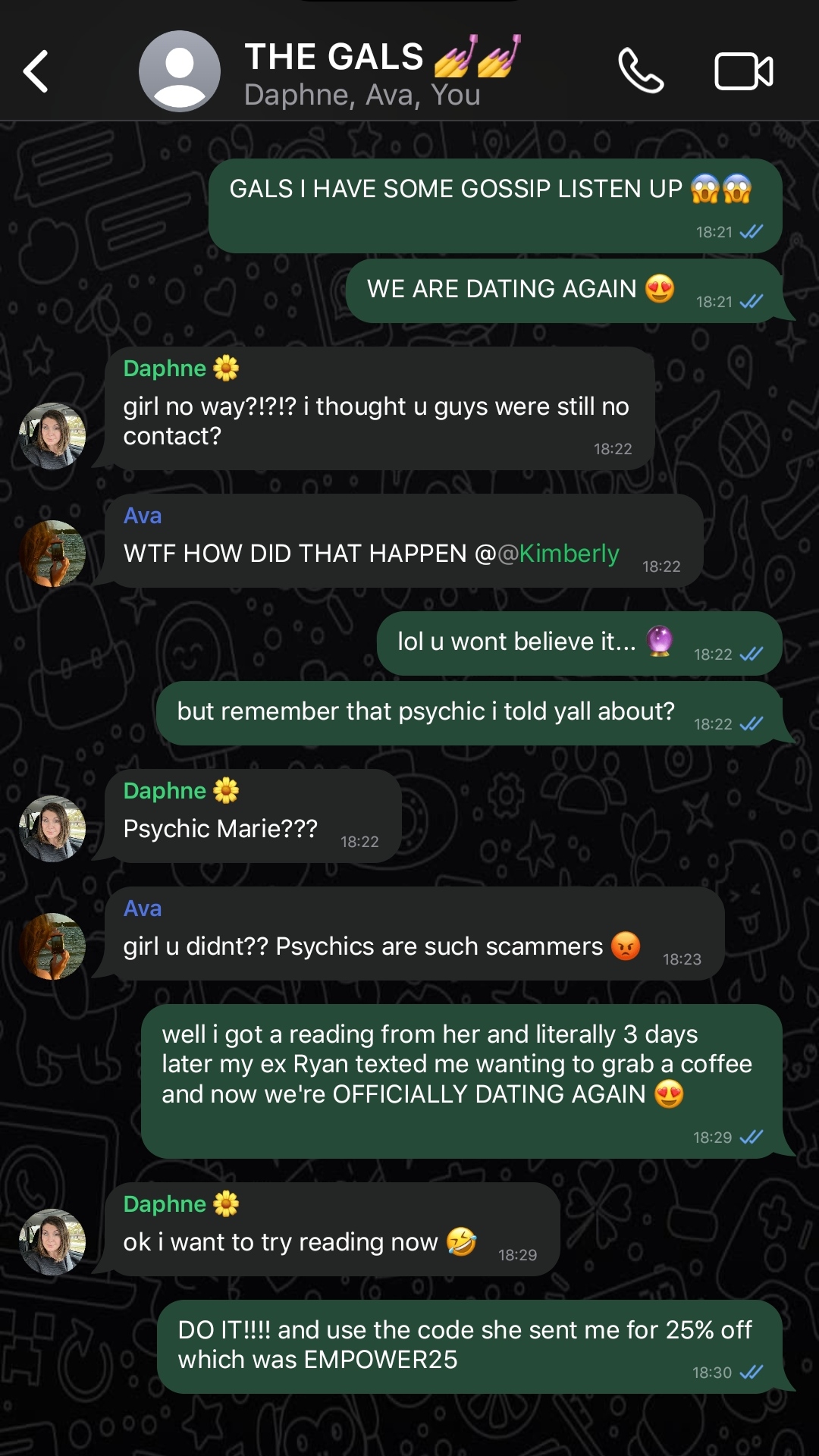 Try Psychic Marie Facebook ad
