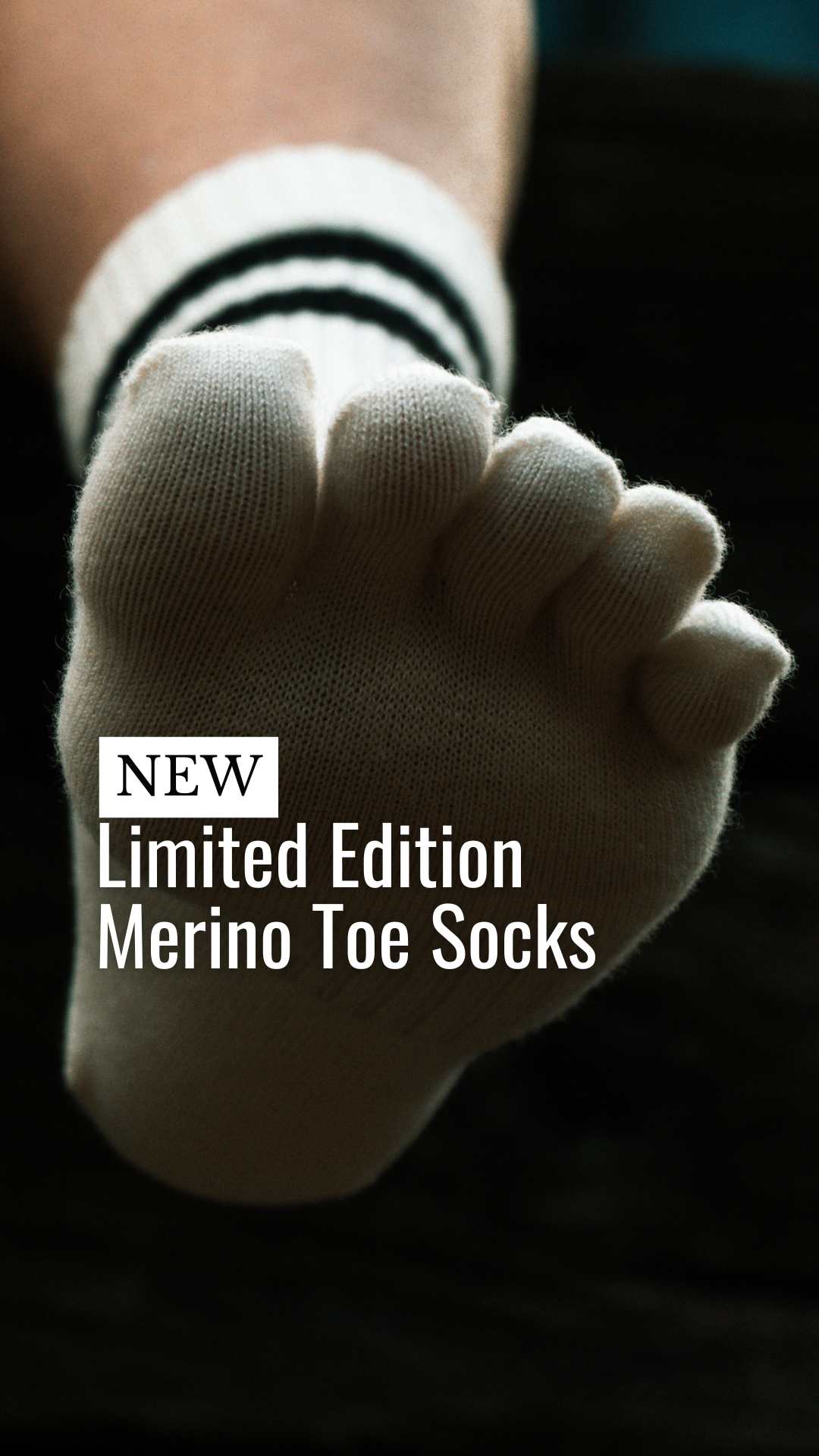 Creepers Socks Facebook ad: Merino Toe Socks