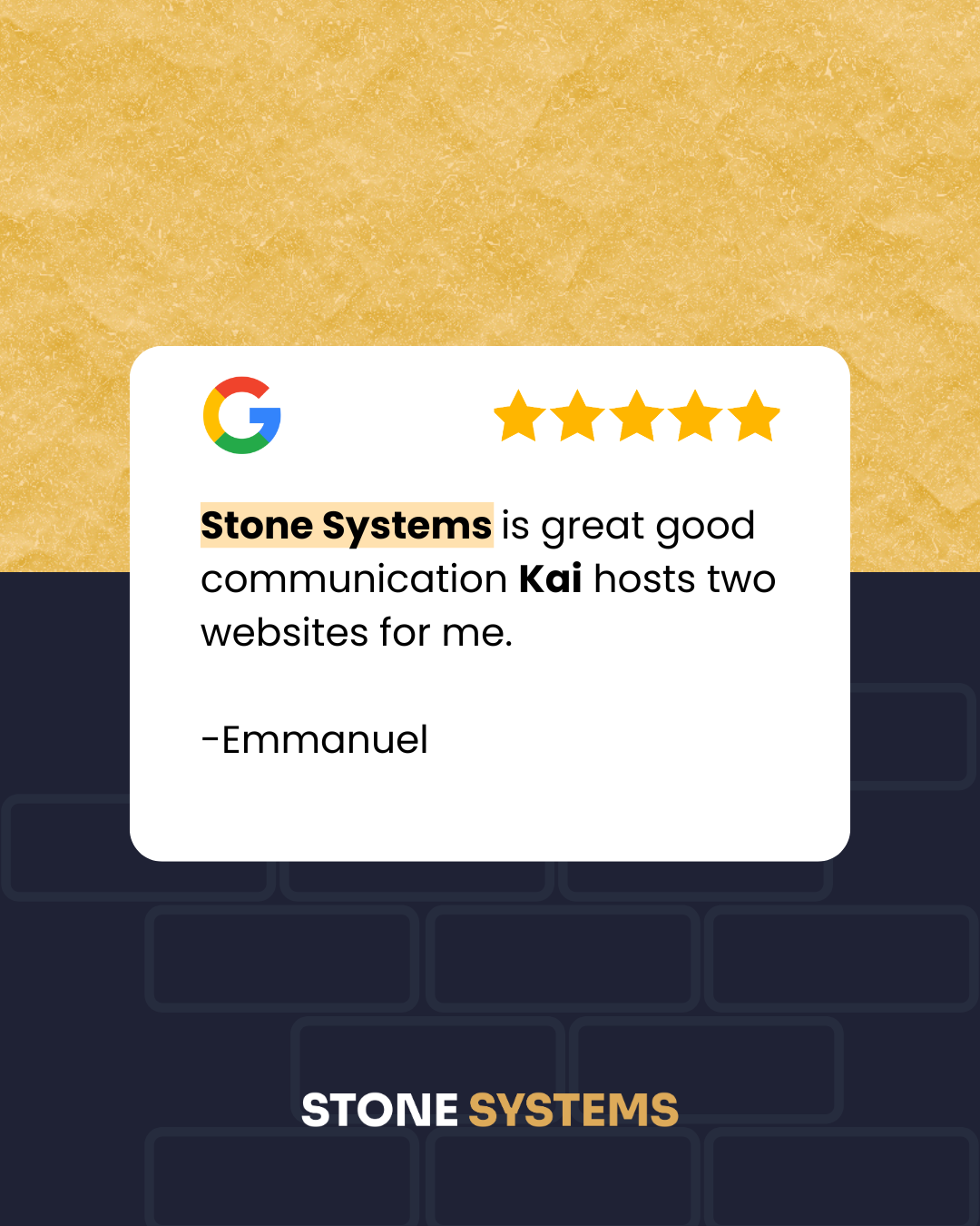 StoneSystems Facebook ad