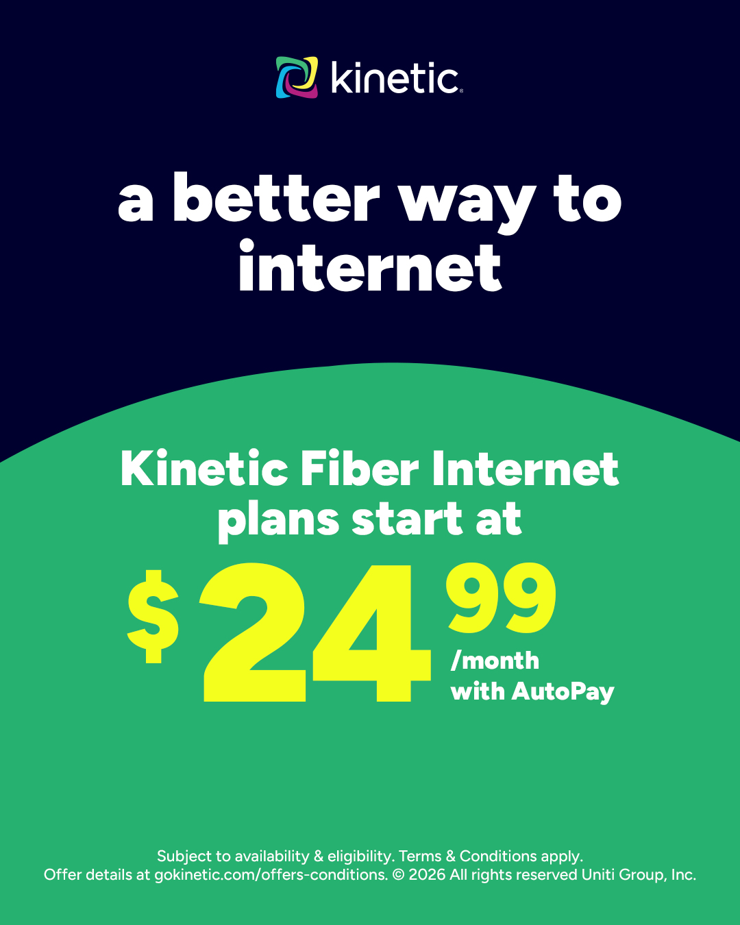 Kinetic Internet Facebook ad