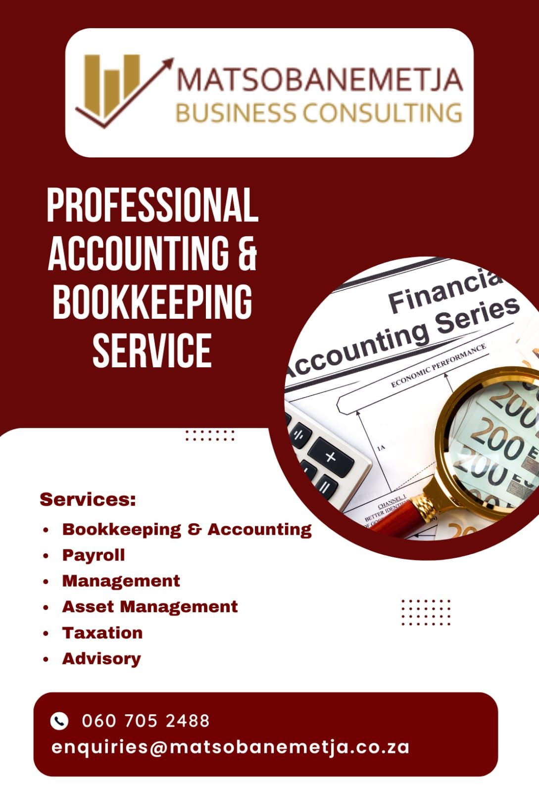 Matsobanemetja Business Consulting - The Accounting Firm Facebook ad