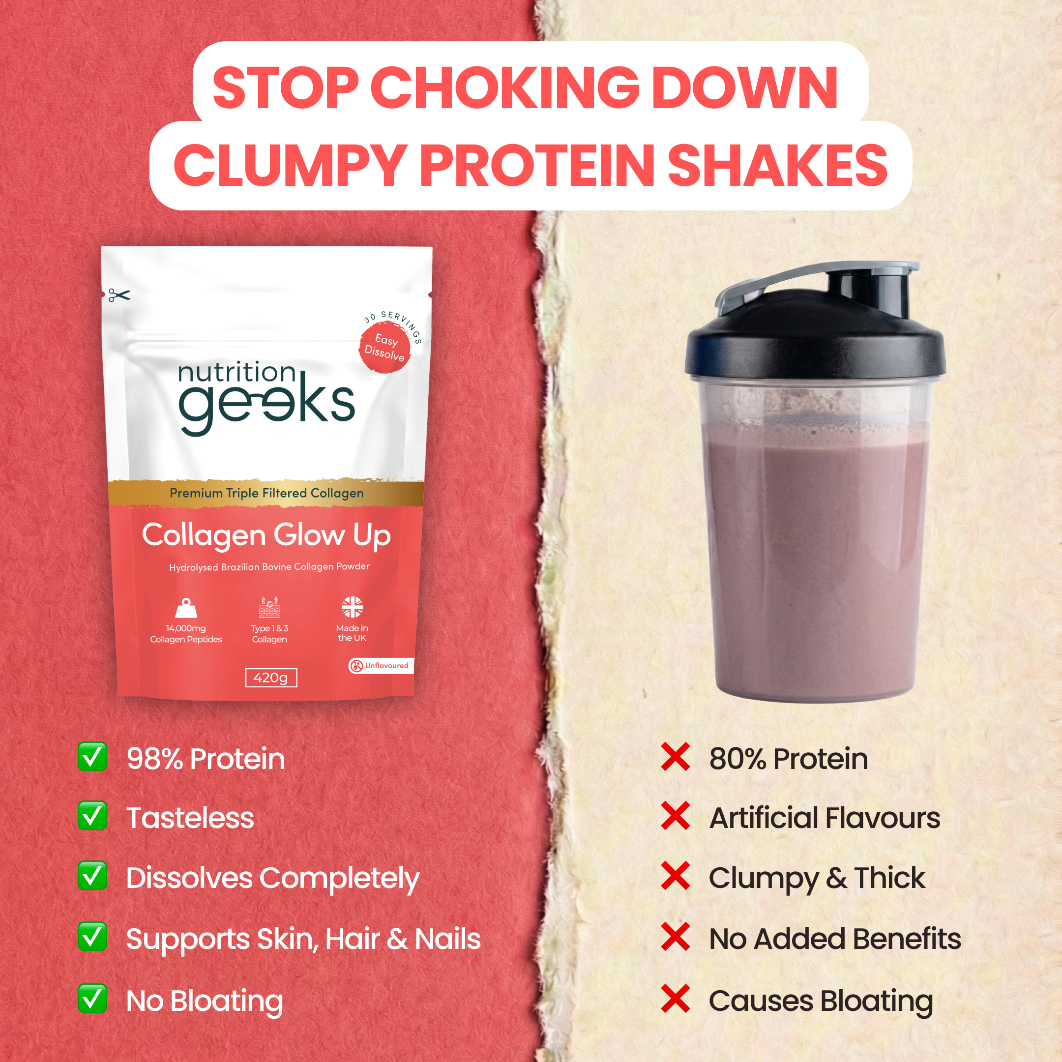 Nutrition Geeks Facebook ad