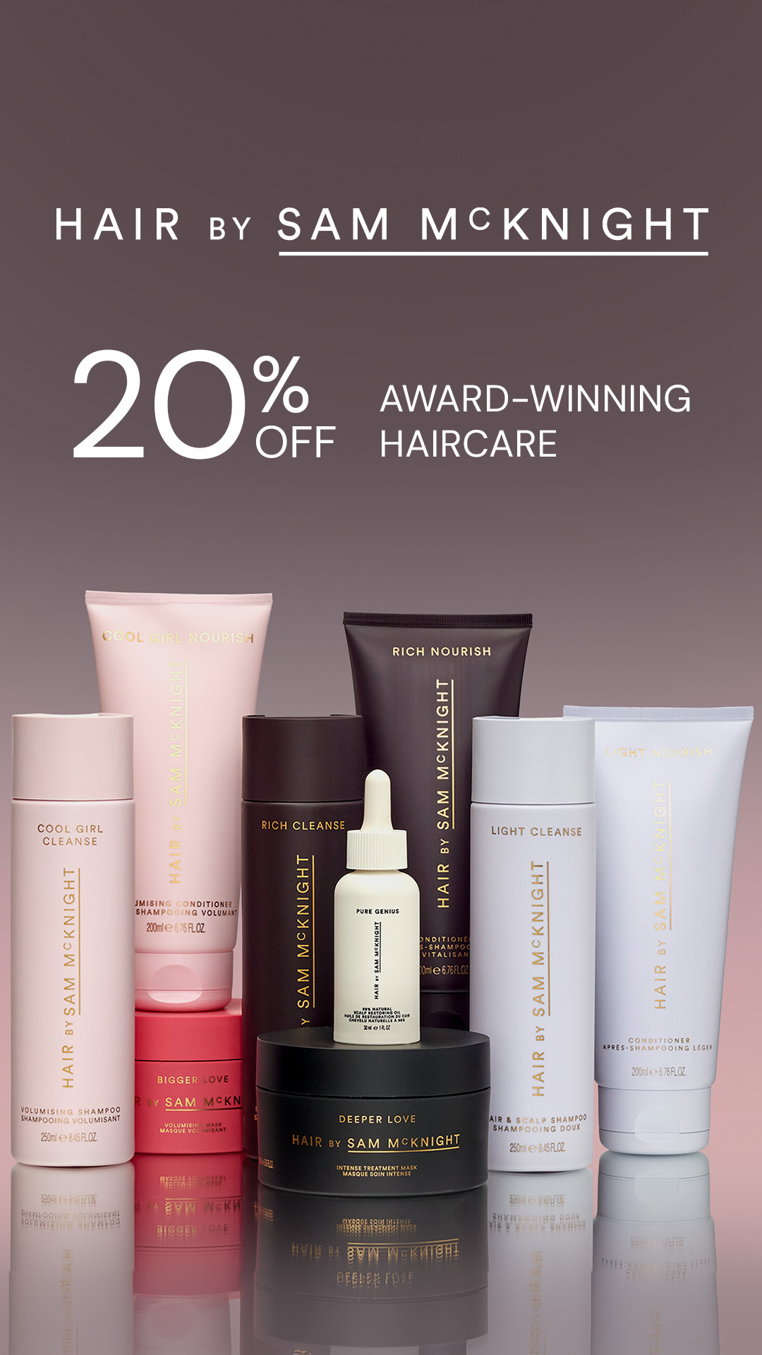 Hair by Sam McKnight Facebook ad
