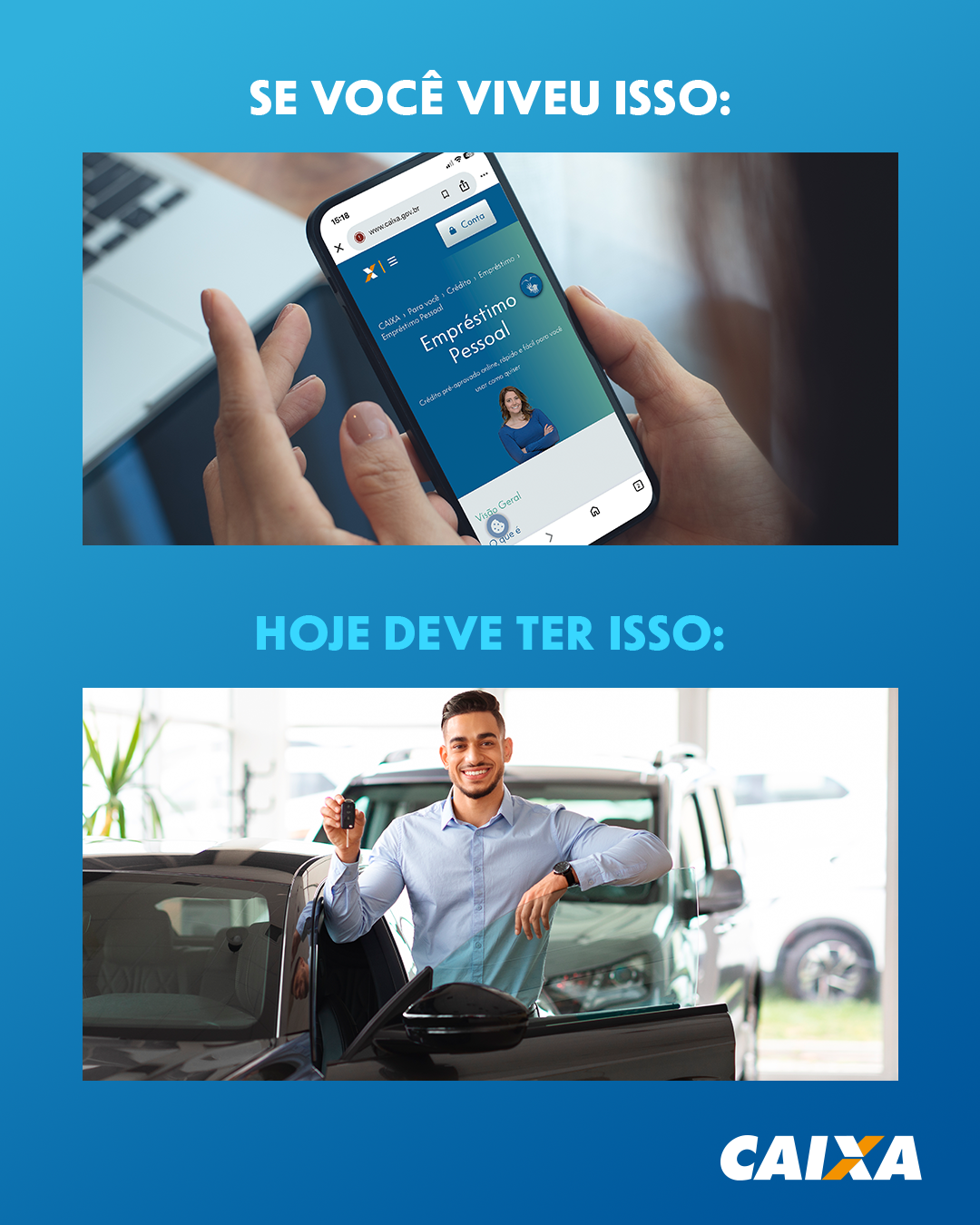 Se liga na Caixa Facebook ad: Só quem viveu sabe a sensação de tirar…