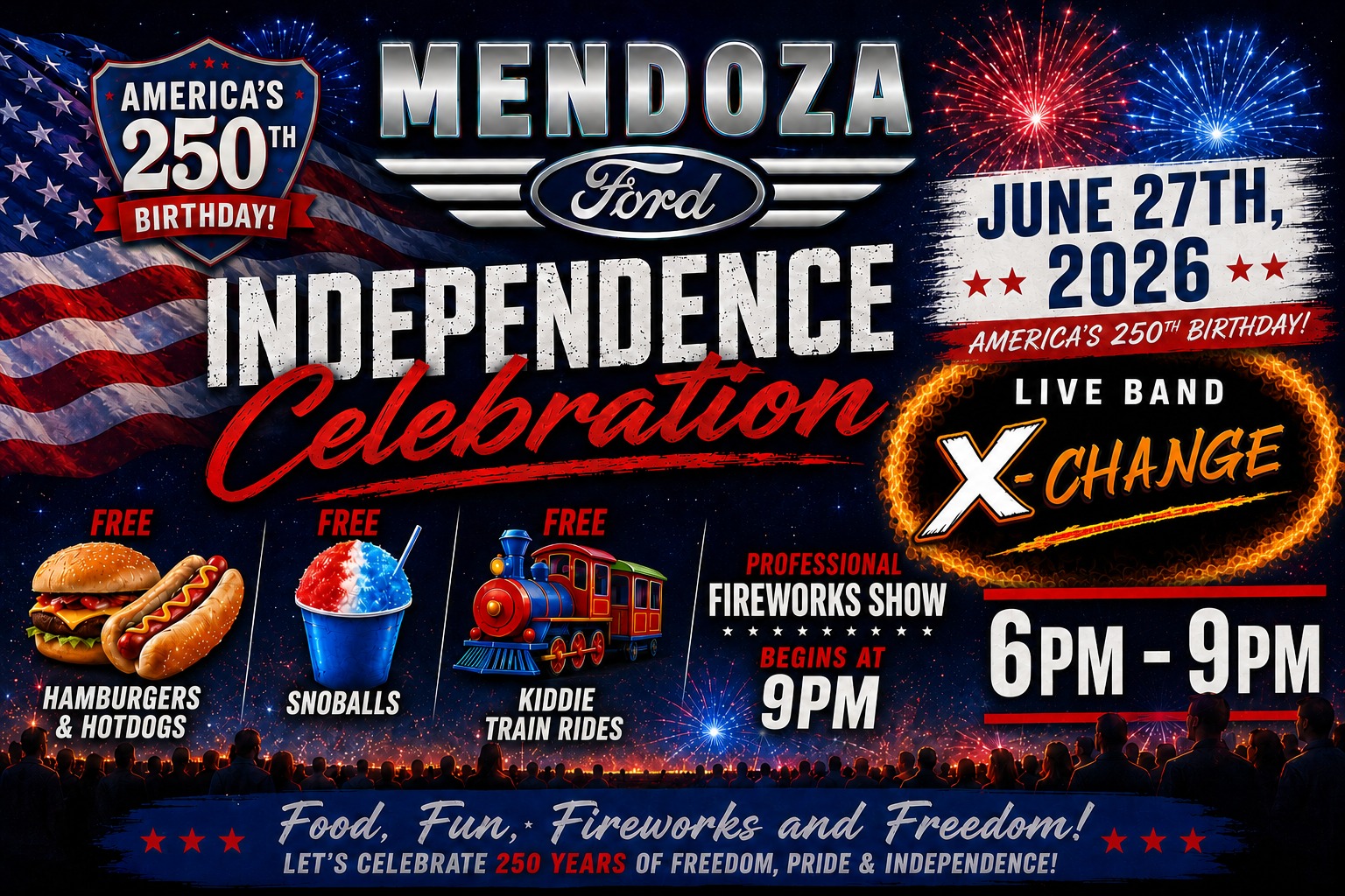 Mendoza Ford Facebook ad: Join us at Mendoza Ford for an unforgettable…