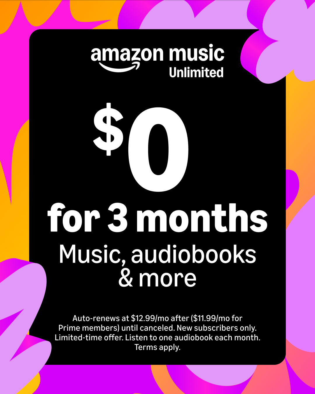Amazon Music Facebook ad