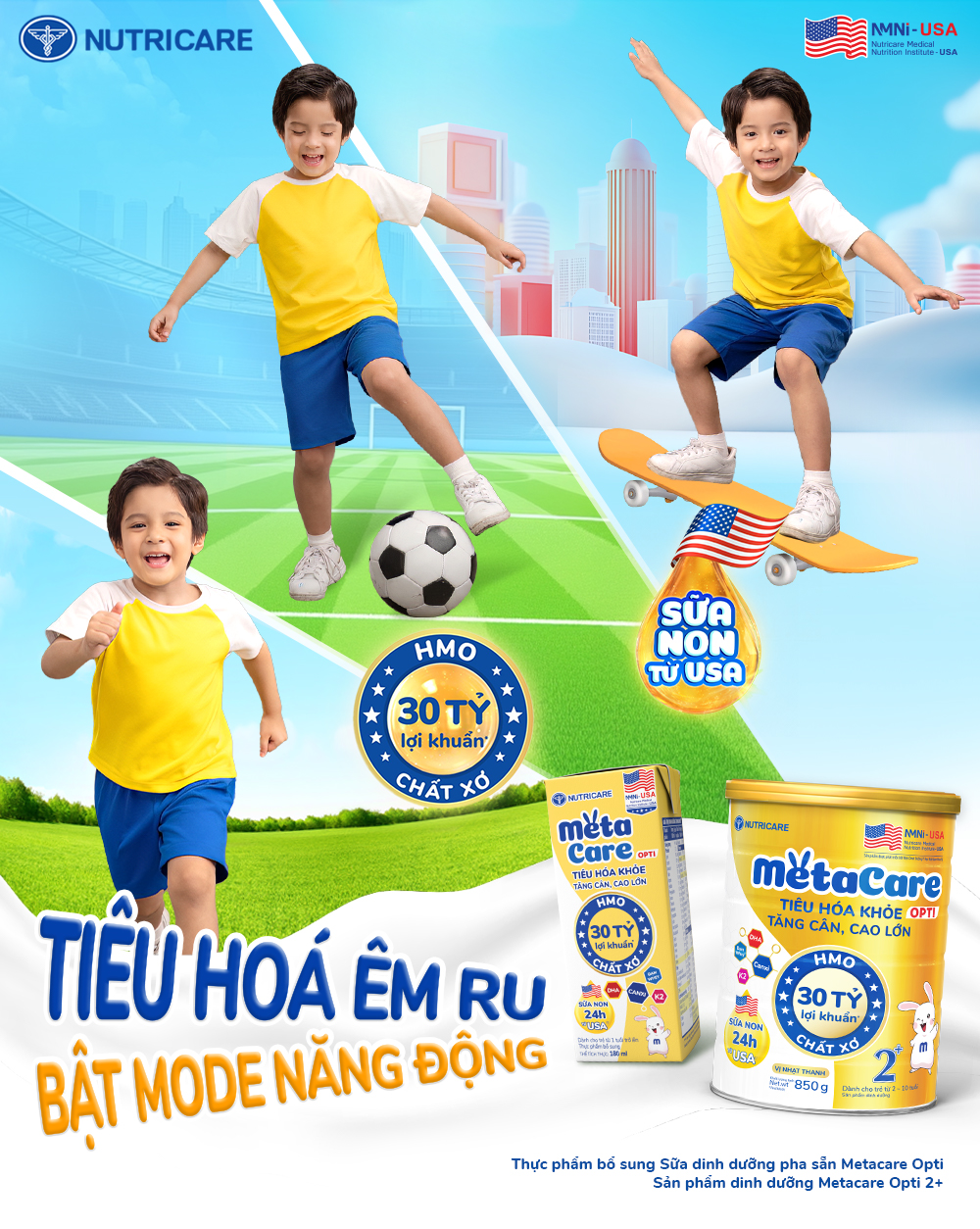 Metacare - Bé tăng cân, cao lớn Facebook ad