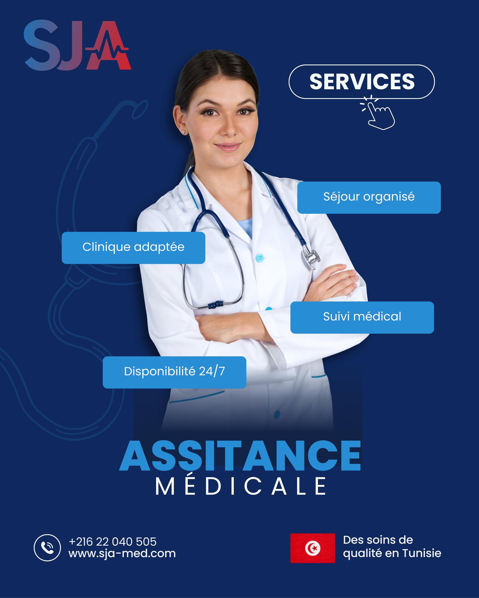SJA Assitance Médicale Facebook ad: Accueil - SJA-MED