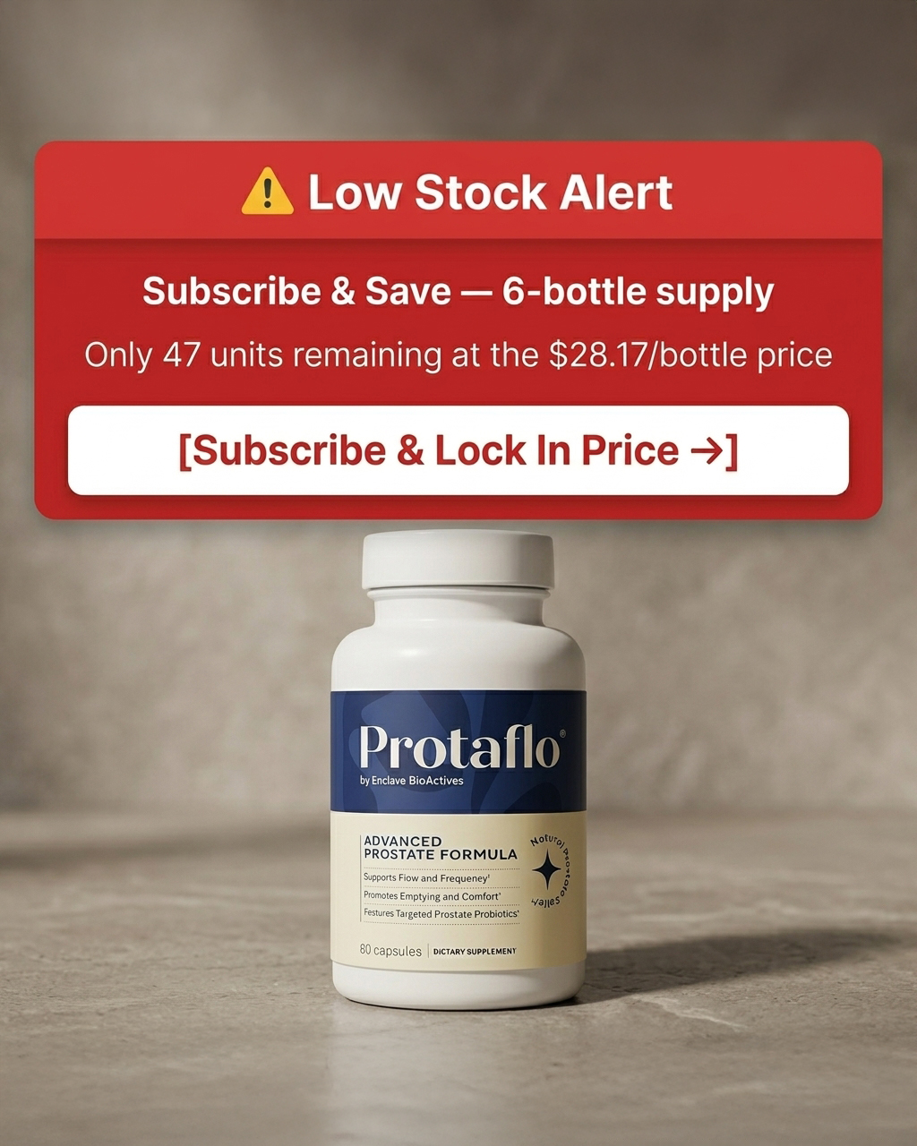 Protaflo Facebook ad