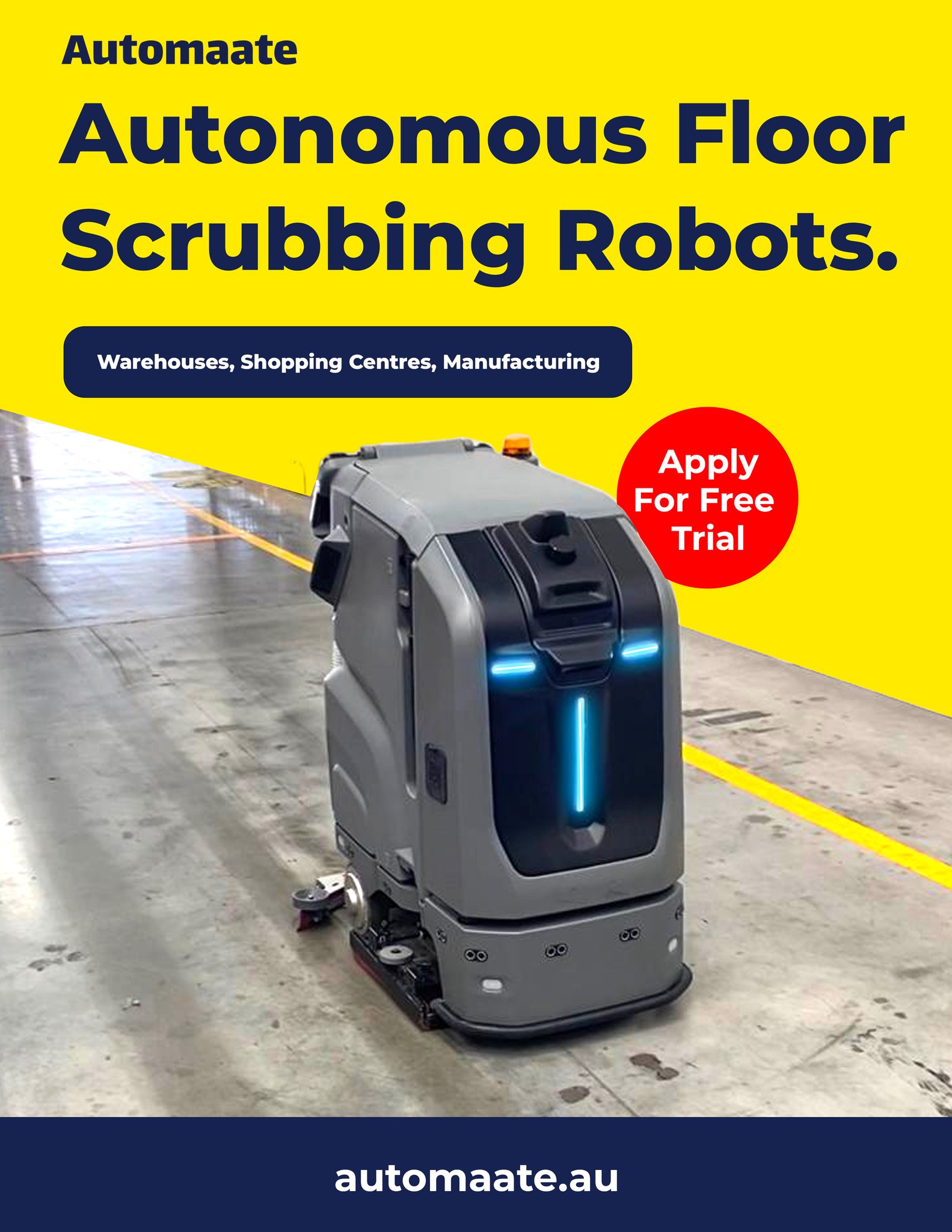 Automaate Facebook ad: Autonomous Floor Cleaning