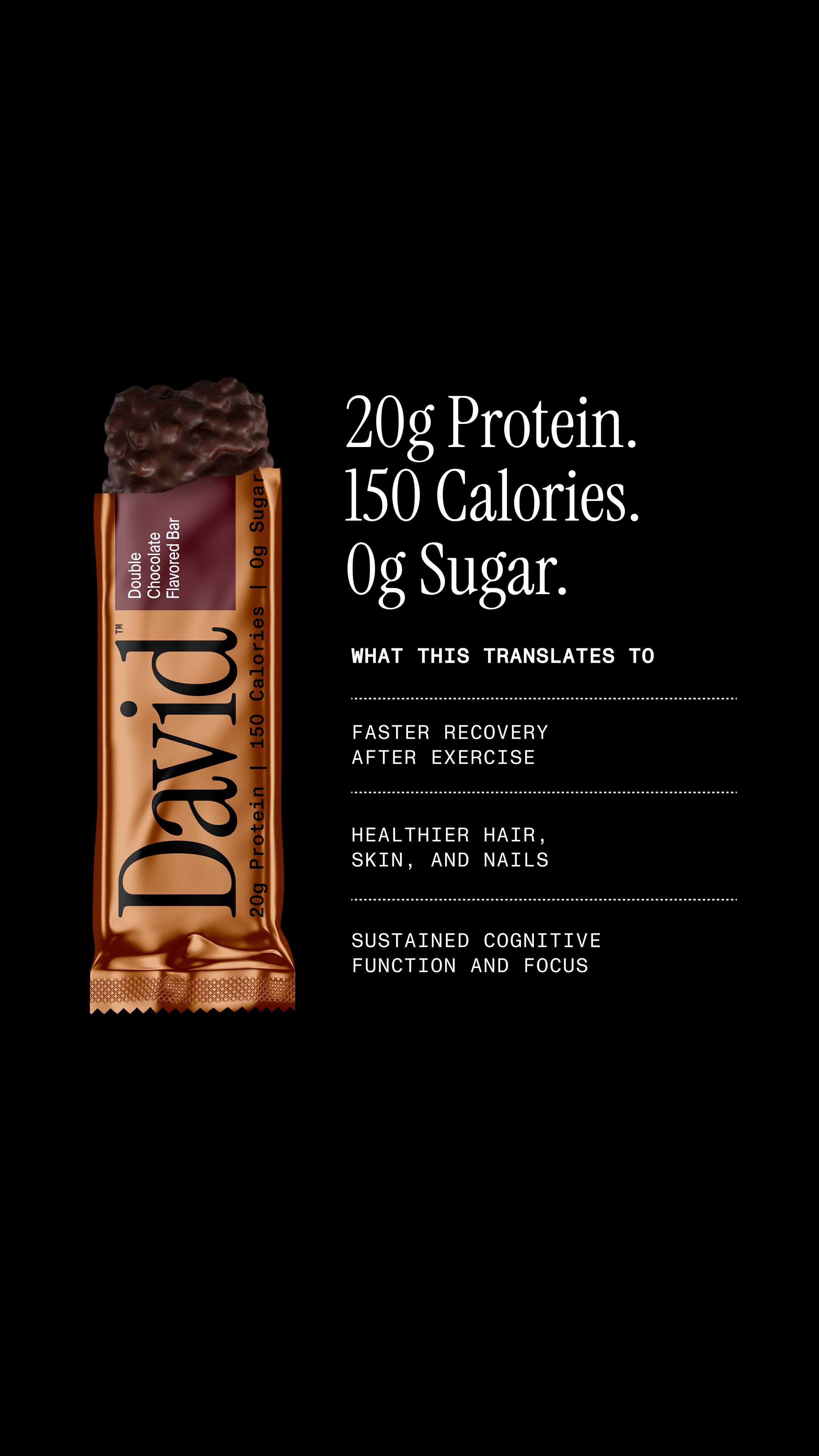 David Protein Facebook ad
