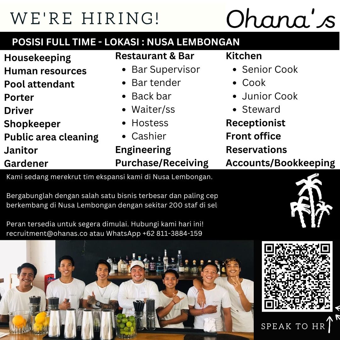 Ohana’s beachfront resort & beach club - Nusa Lembongan Facebook ad