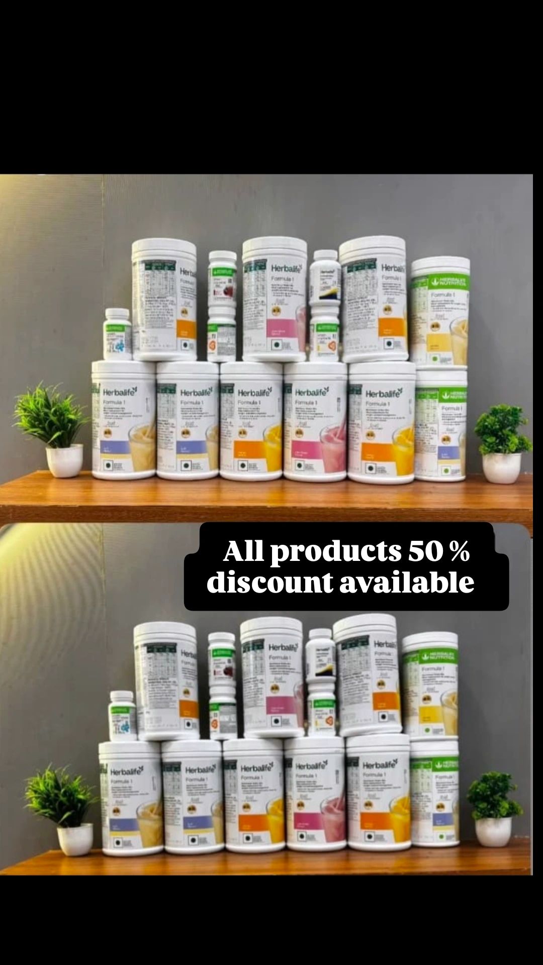 Healthy Habits Nutrition Herbalife Facebook ad: All products are available at company 50% discount…