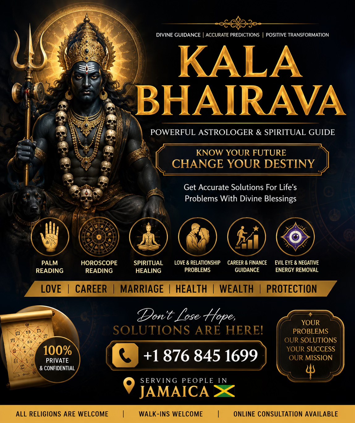 World Top&Trusted Master Kala Bhairava Spiritual healer Man Facebook ad