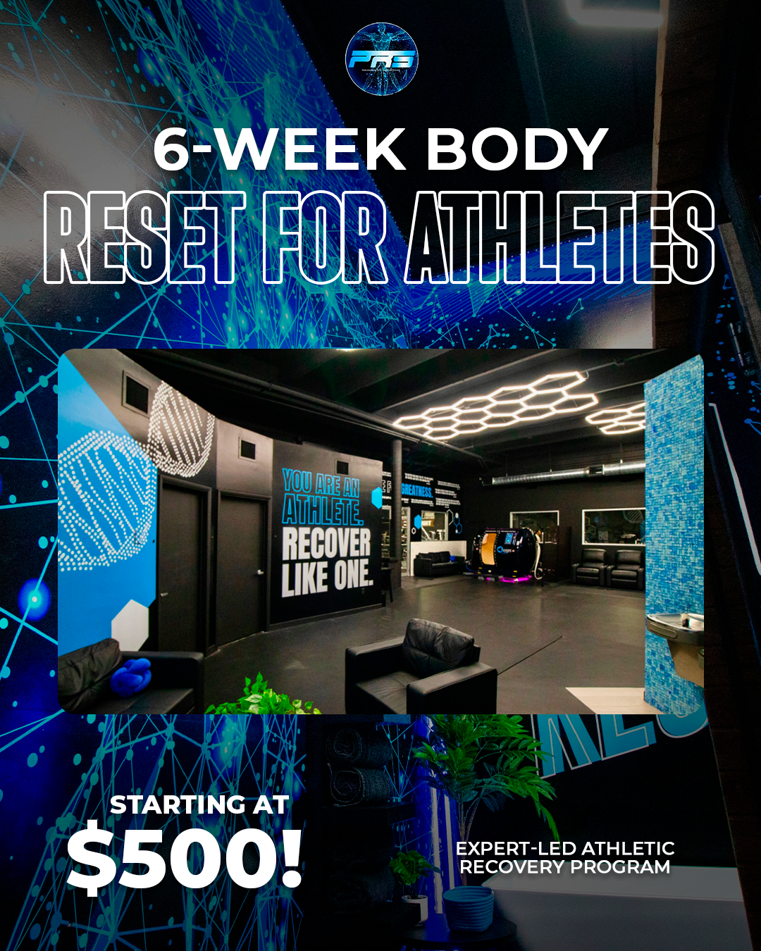 PRS Facebook ad: Body Reset for Athletes, Starting at $500