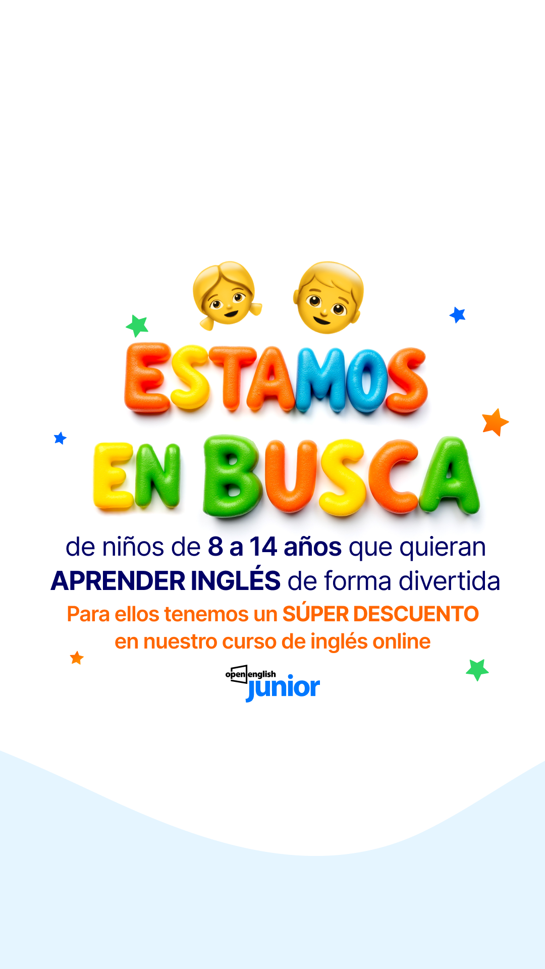 Open English Junior Facebook ad