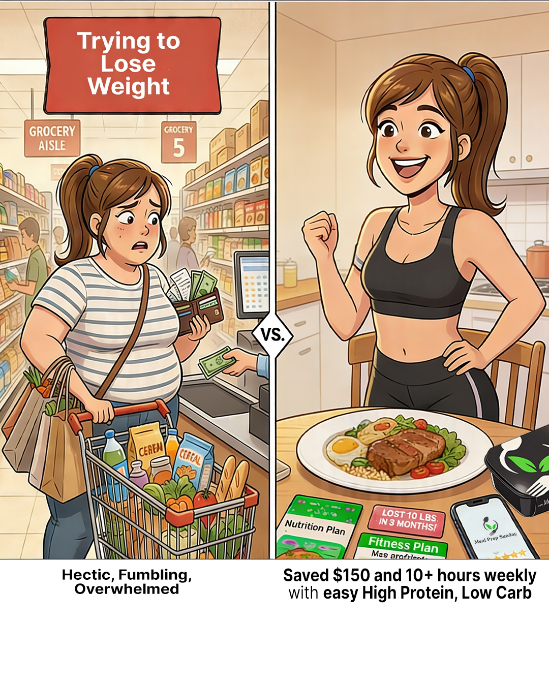 Meal Prep Sunday Service Facebook ad