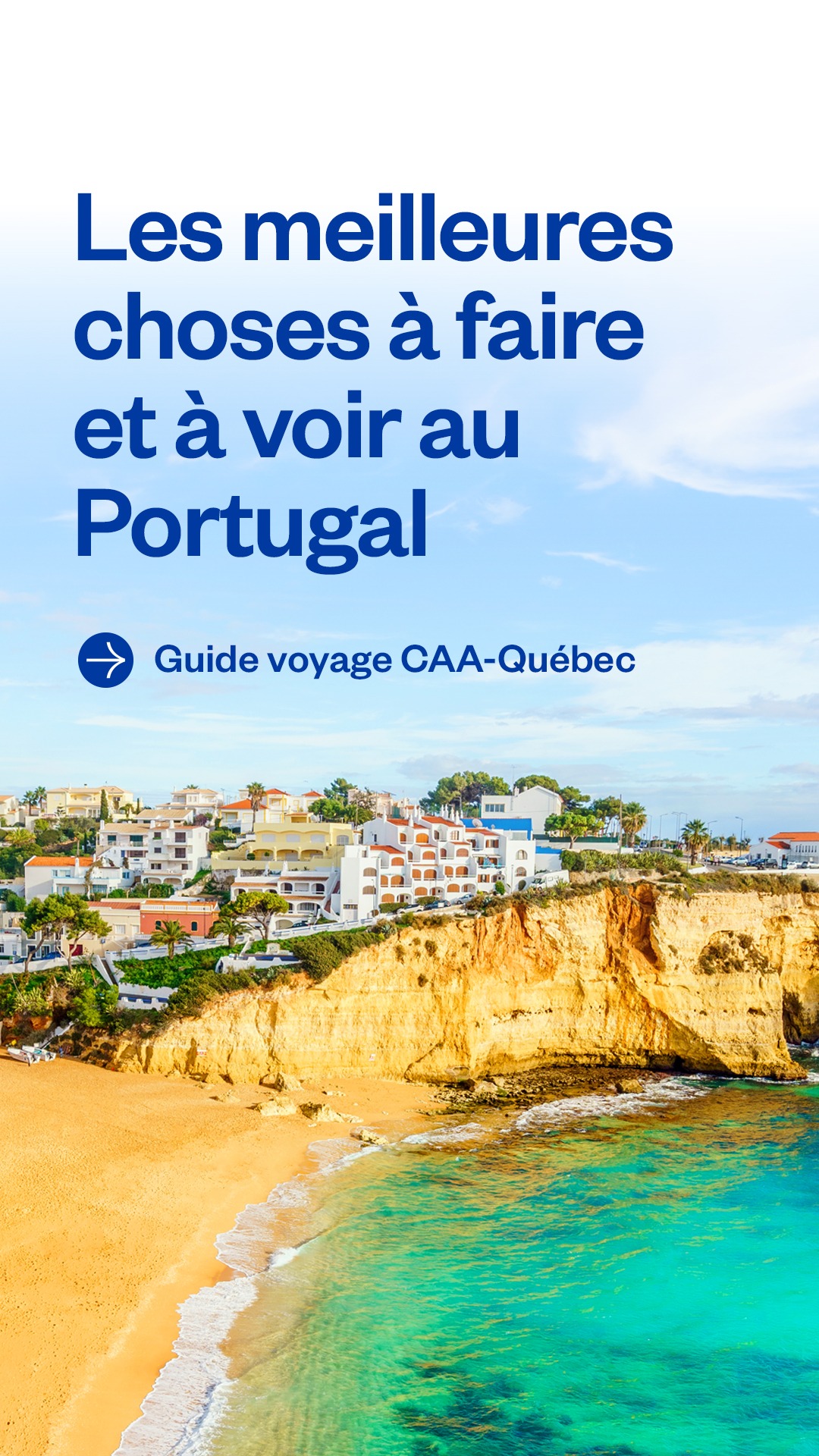 CAA-Québec Facebook ad: Découvrir le Portugal