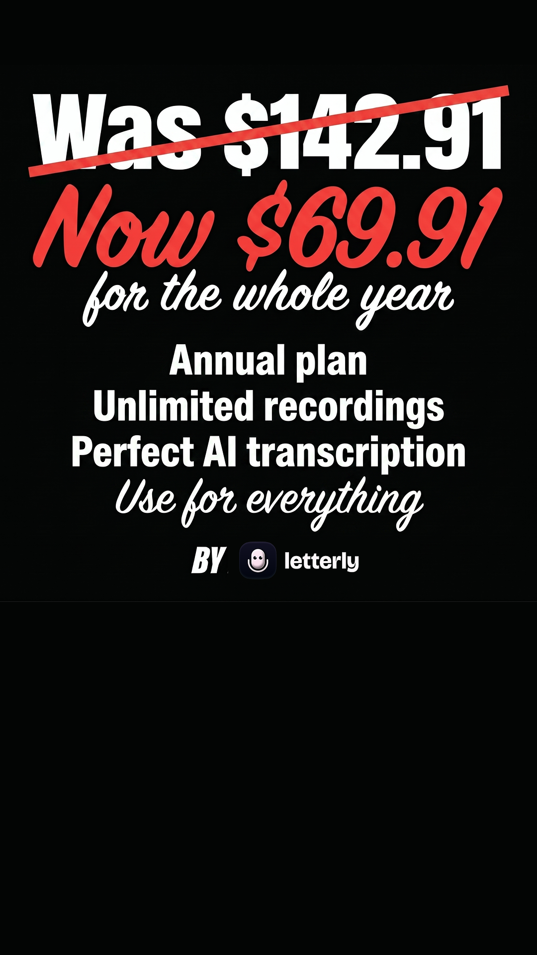 Letterly Facebook ad