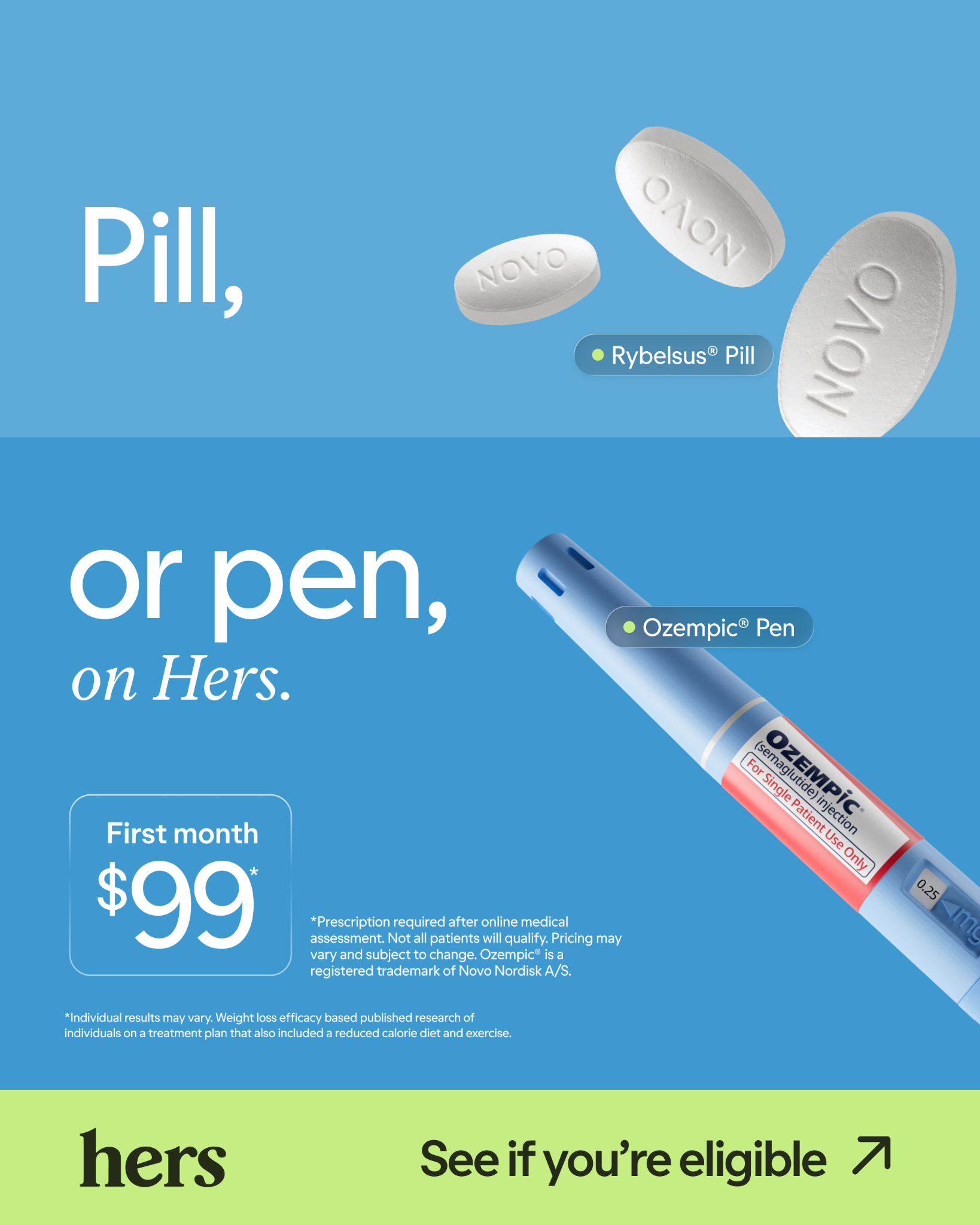 Hers Facebook ad