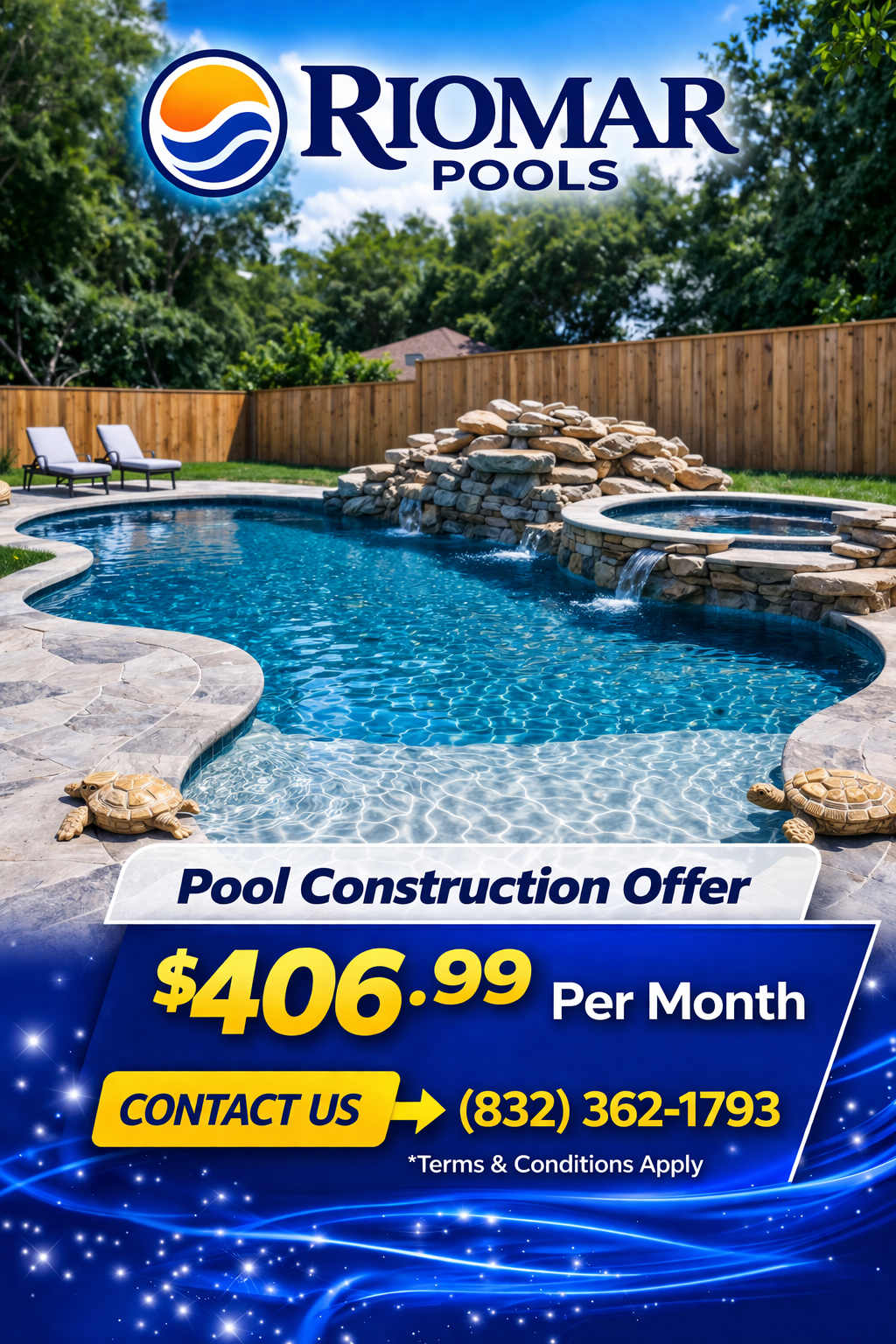Rio Mar Pools LLC Facebook ad: Limited Time Pool Construction Offer