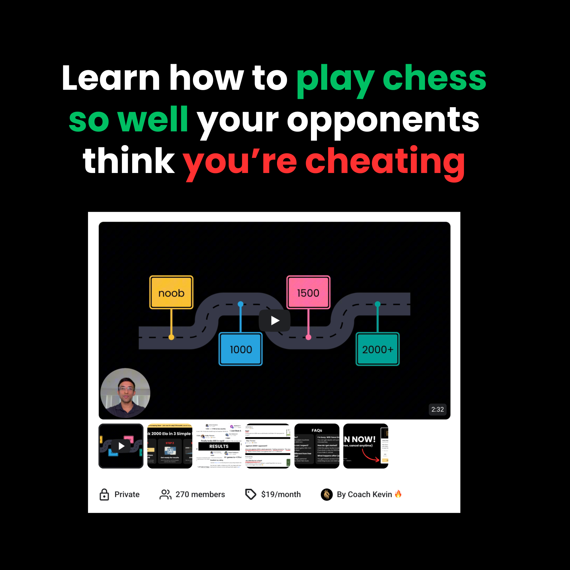 Chess Master School Facebook ad